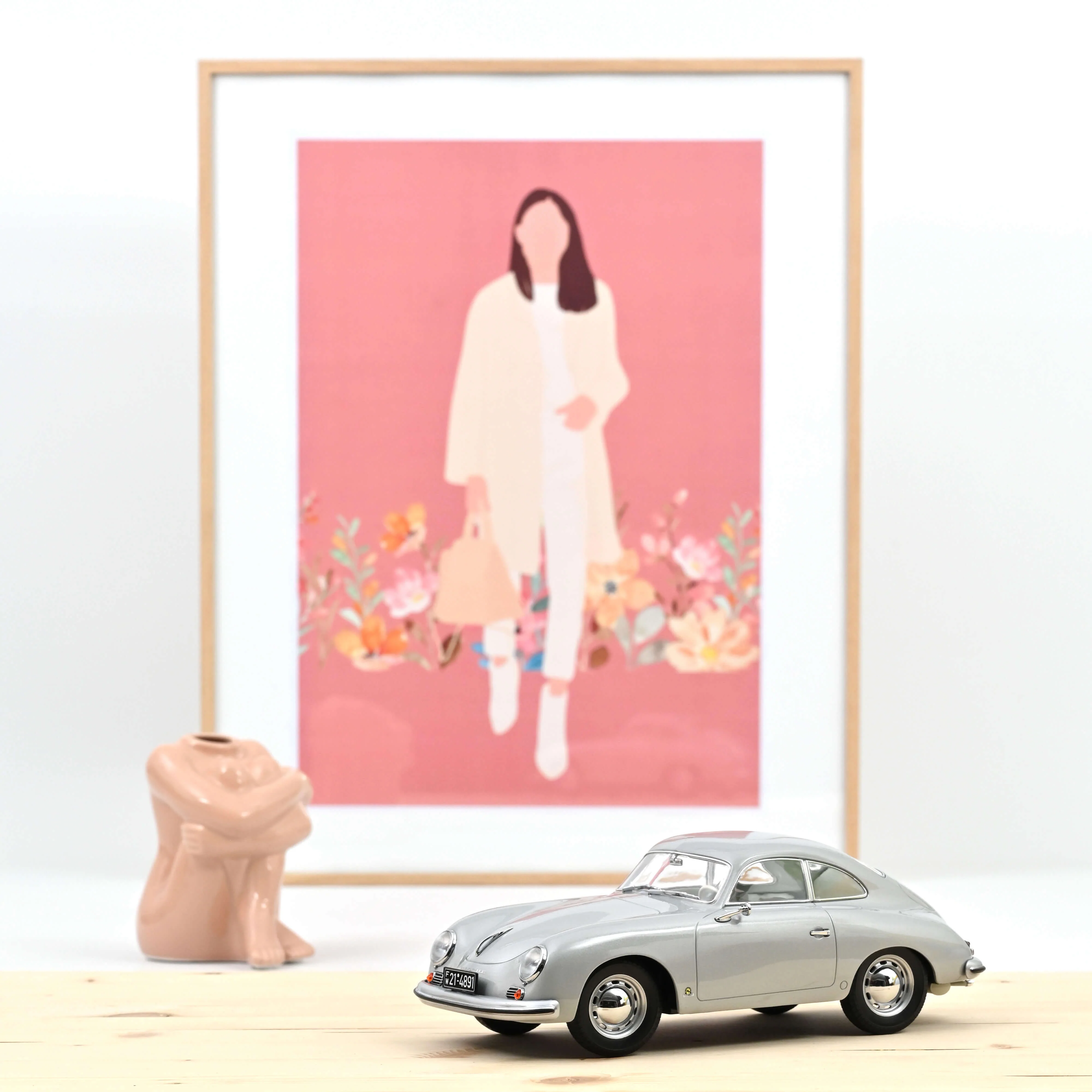 Porsche 356 Coupé 1952 Argent 1/18 - 400pcs