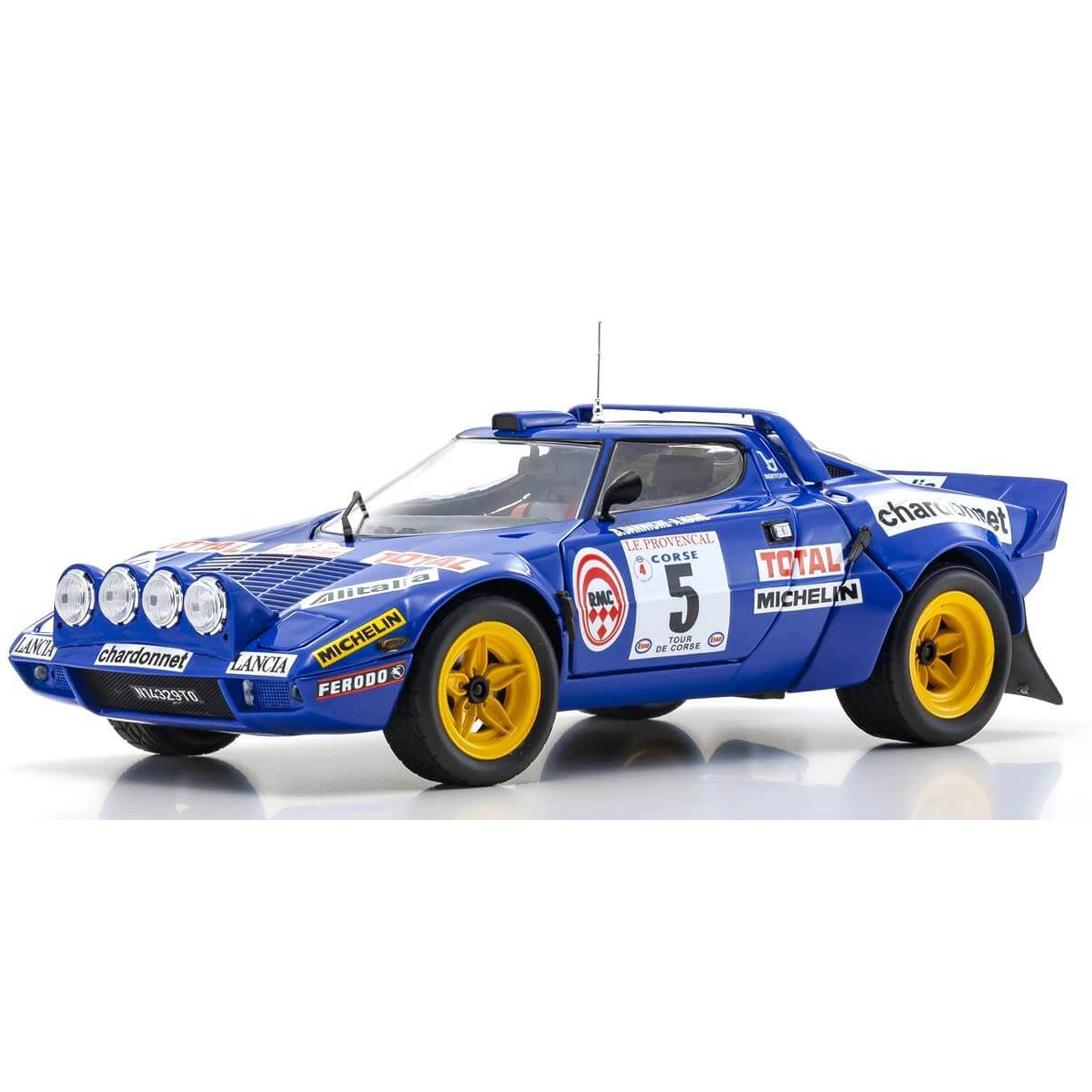 Lancia Stratos HF 1976 Tour de Corse Bleu (N°5) 1/18