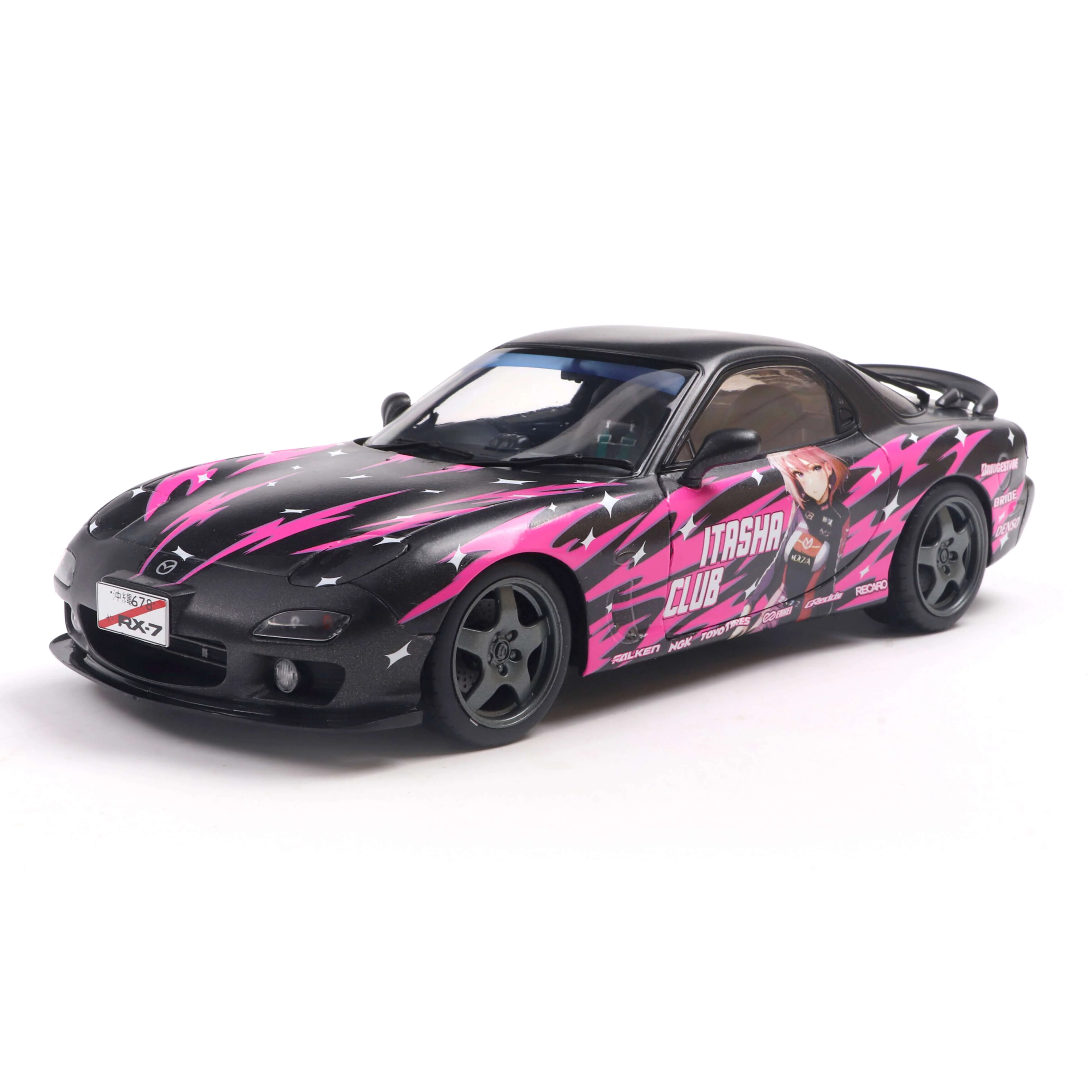 Mazda RX7 Fd3Rs Solido Works Itasha Club Pink 1999 1/18