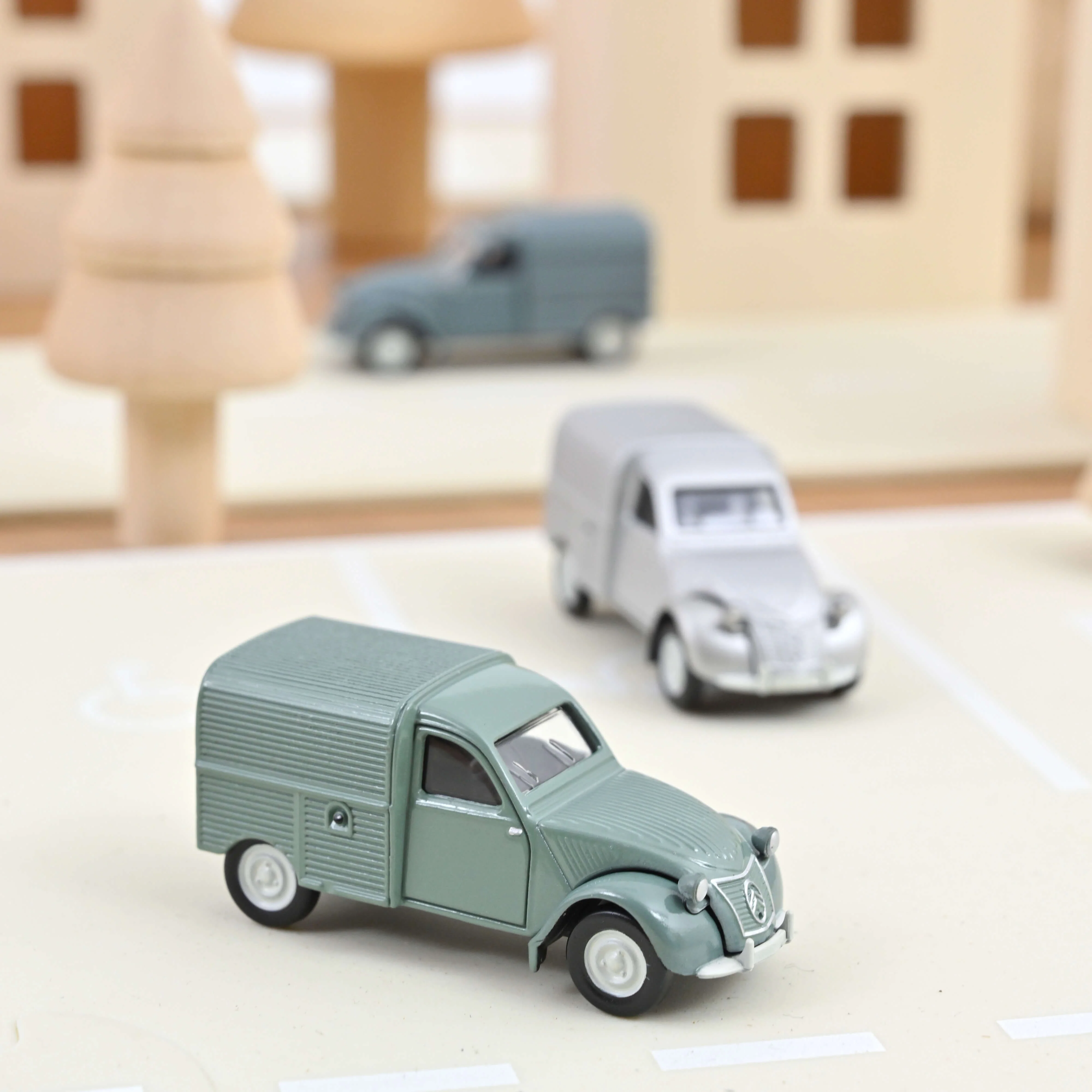 Citroën 2CV Fourgonnette 1950 Vert 1/64
