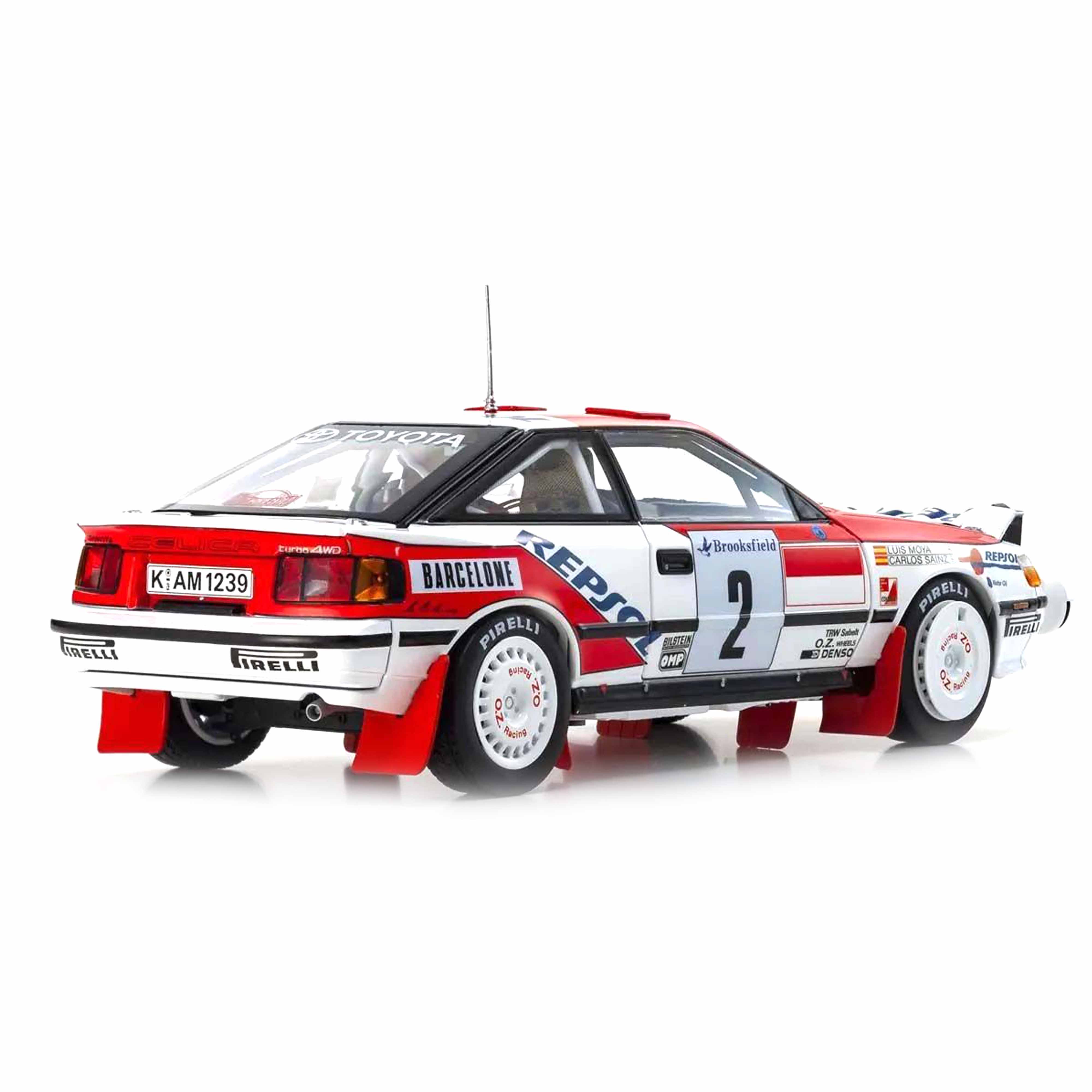 Toyota Celica GT4 (N°2) Sainz Vainqueur Monte-Carlo 1991 1/18