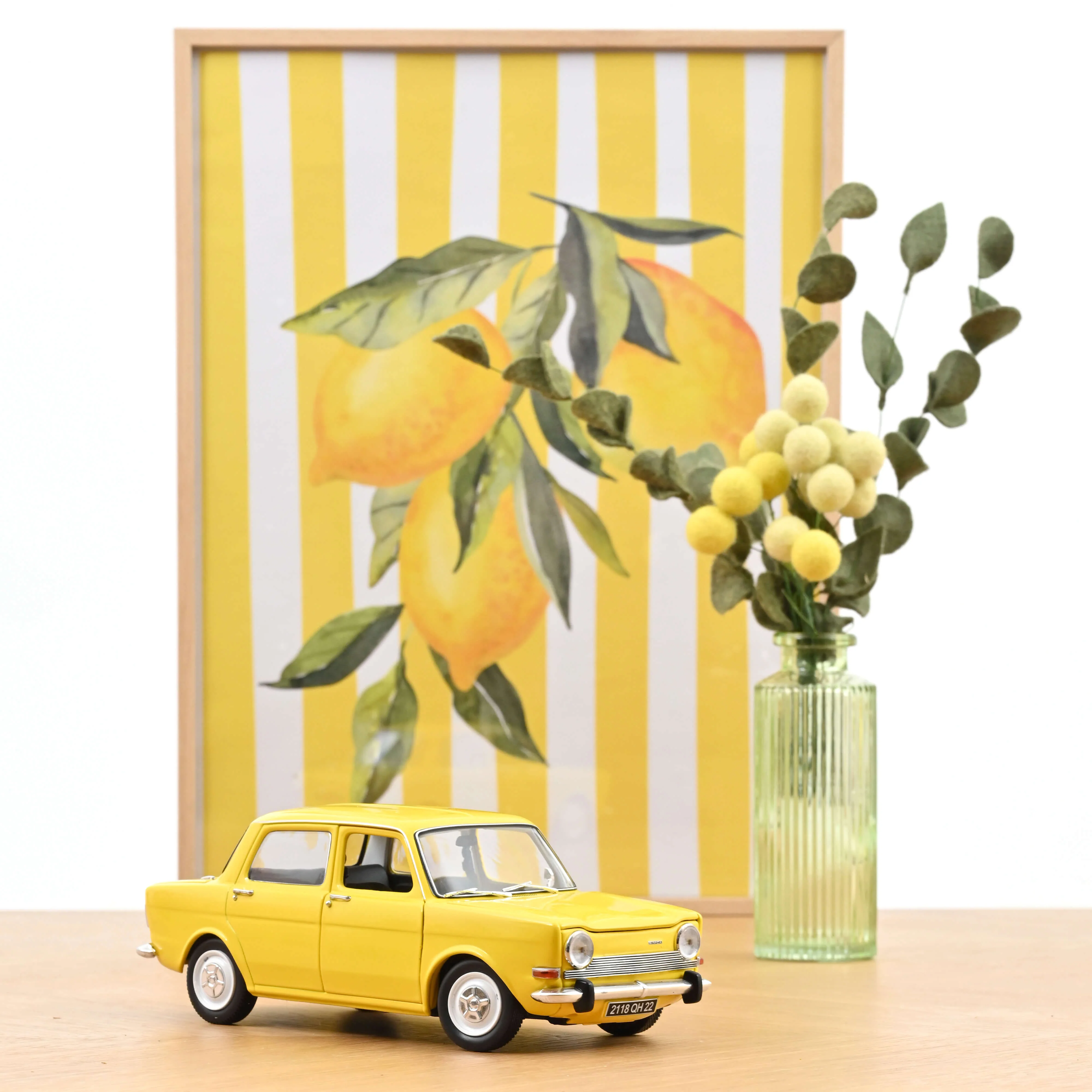 Simca 1000 LS 1974 Jaune Maya 1/18