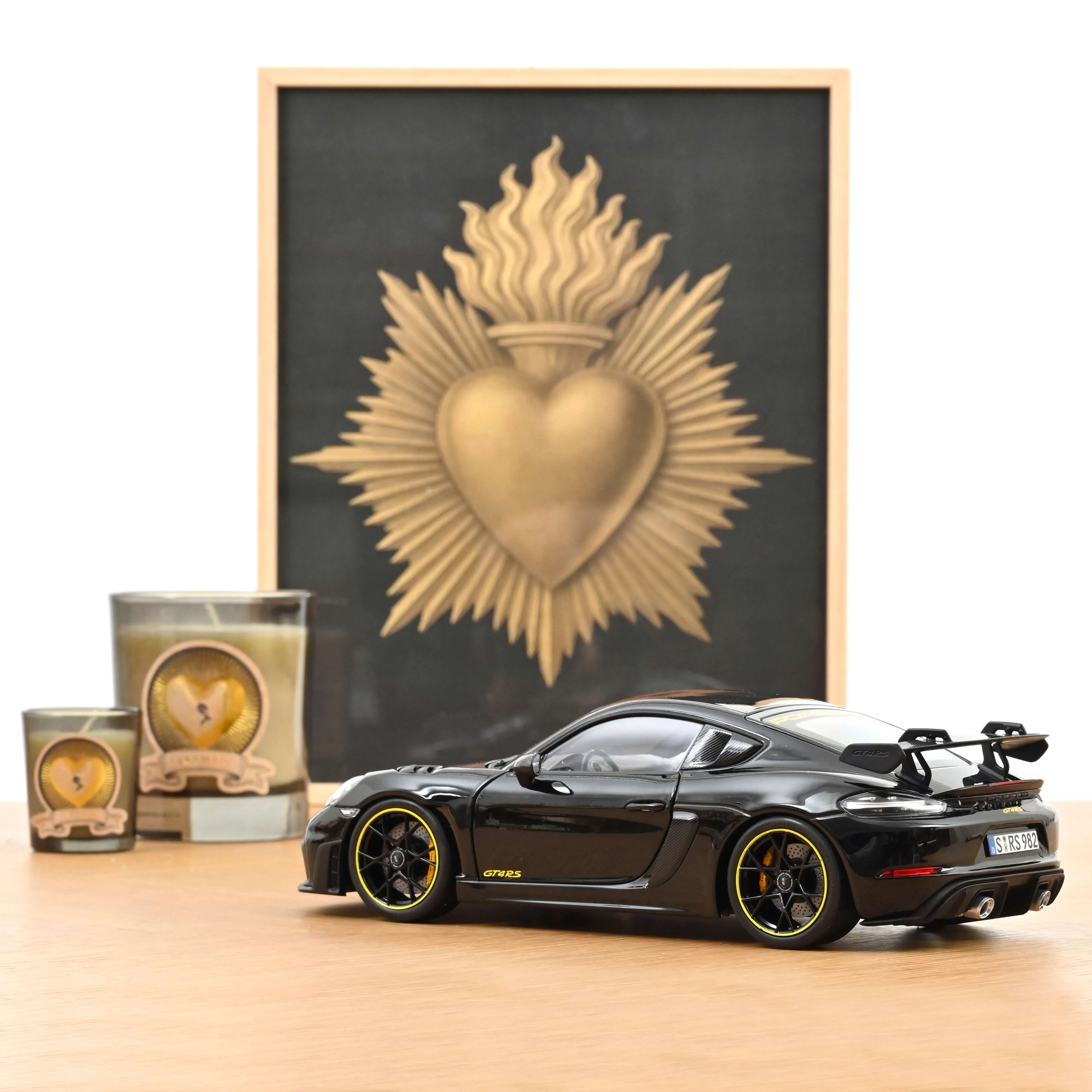 Porsche Cayman GT4 RS Pack Weissach 2023 Noir 1/18 - 300pcs