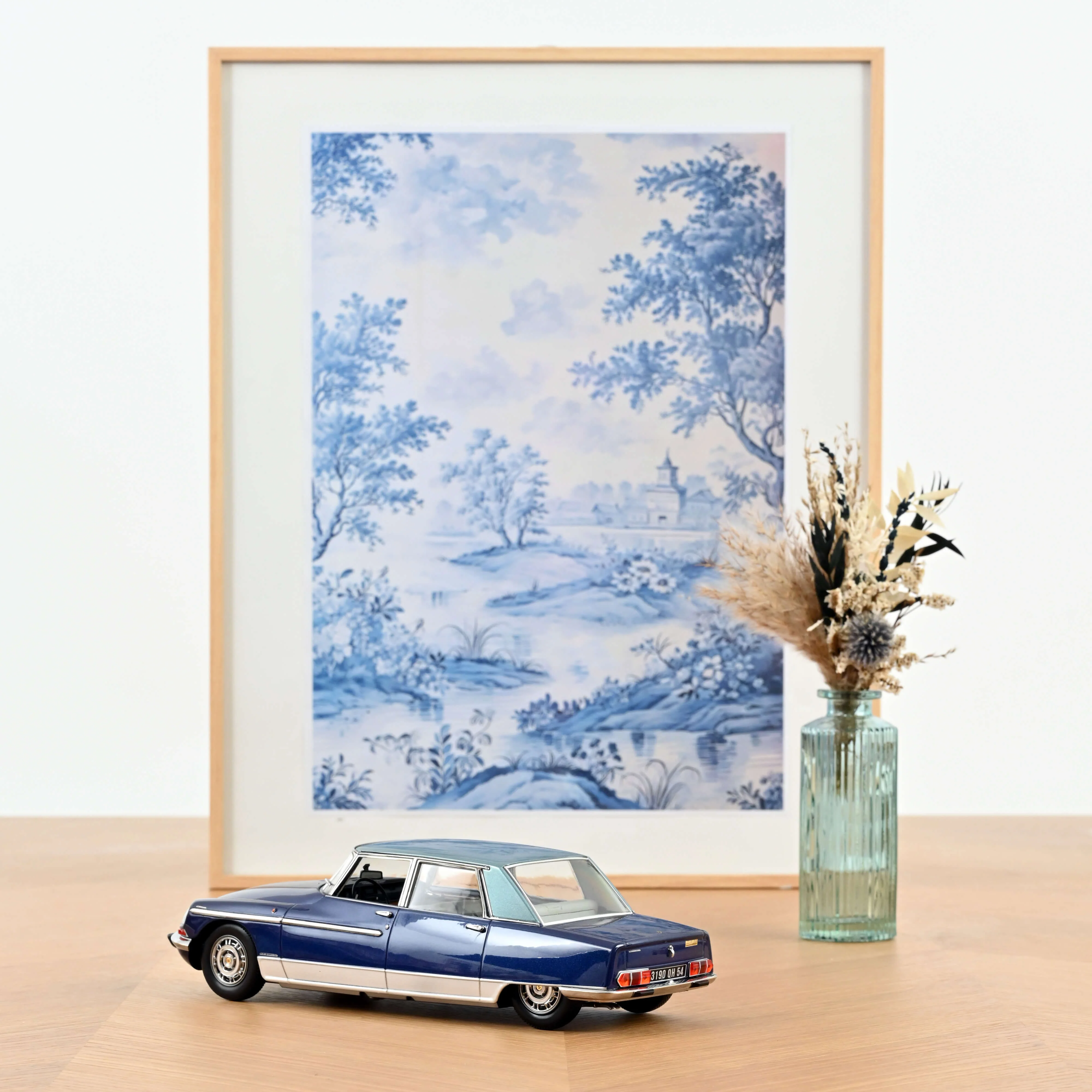 Citroën DS 21 Lorraine 1969 Bleu foncé et bleu clair 1/18- 300pcs