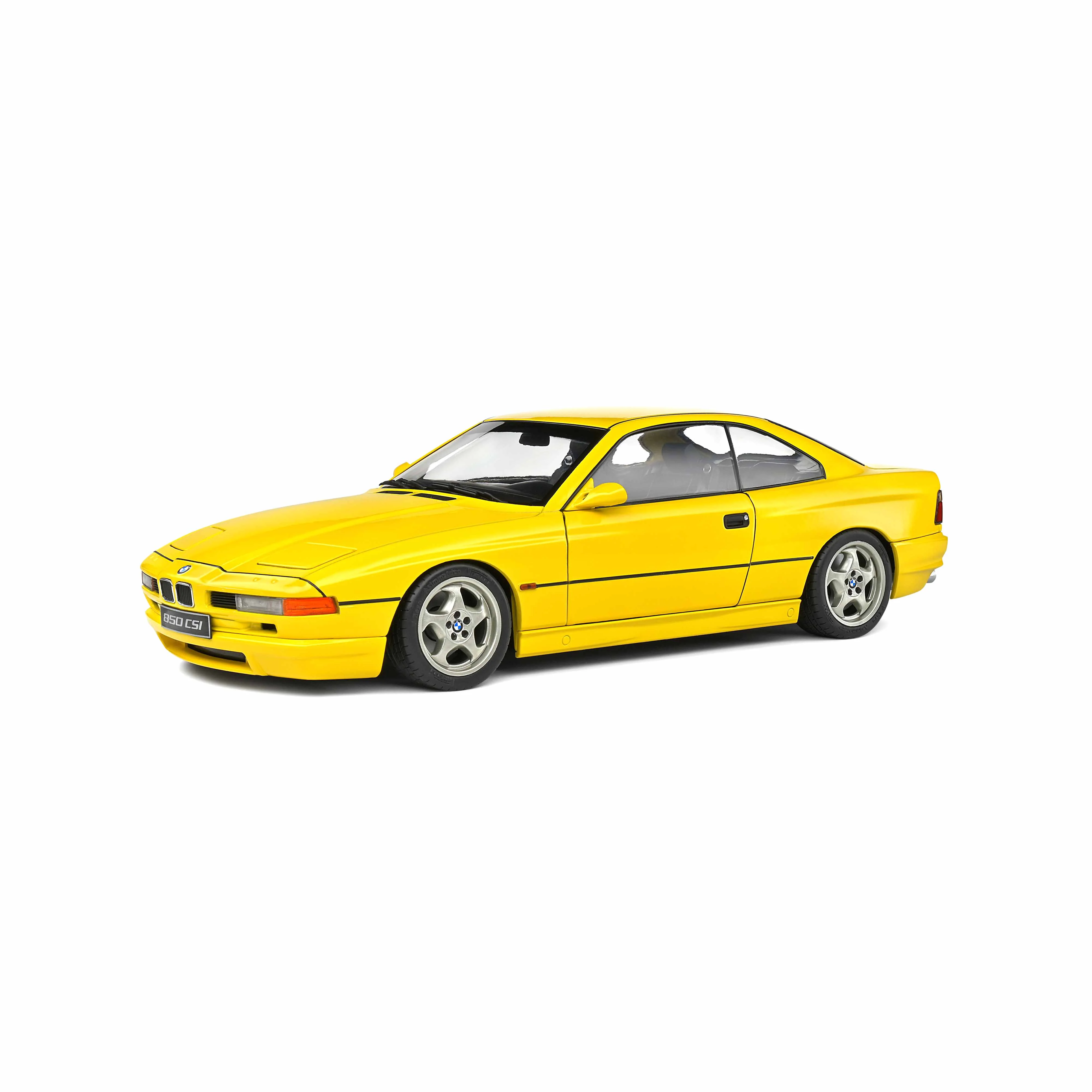 BMW 850 (E31) CSI Jaune Dakar 1990 1/18