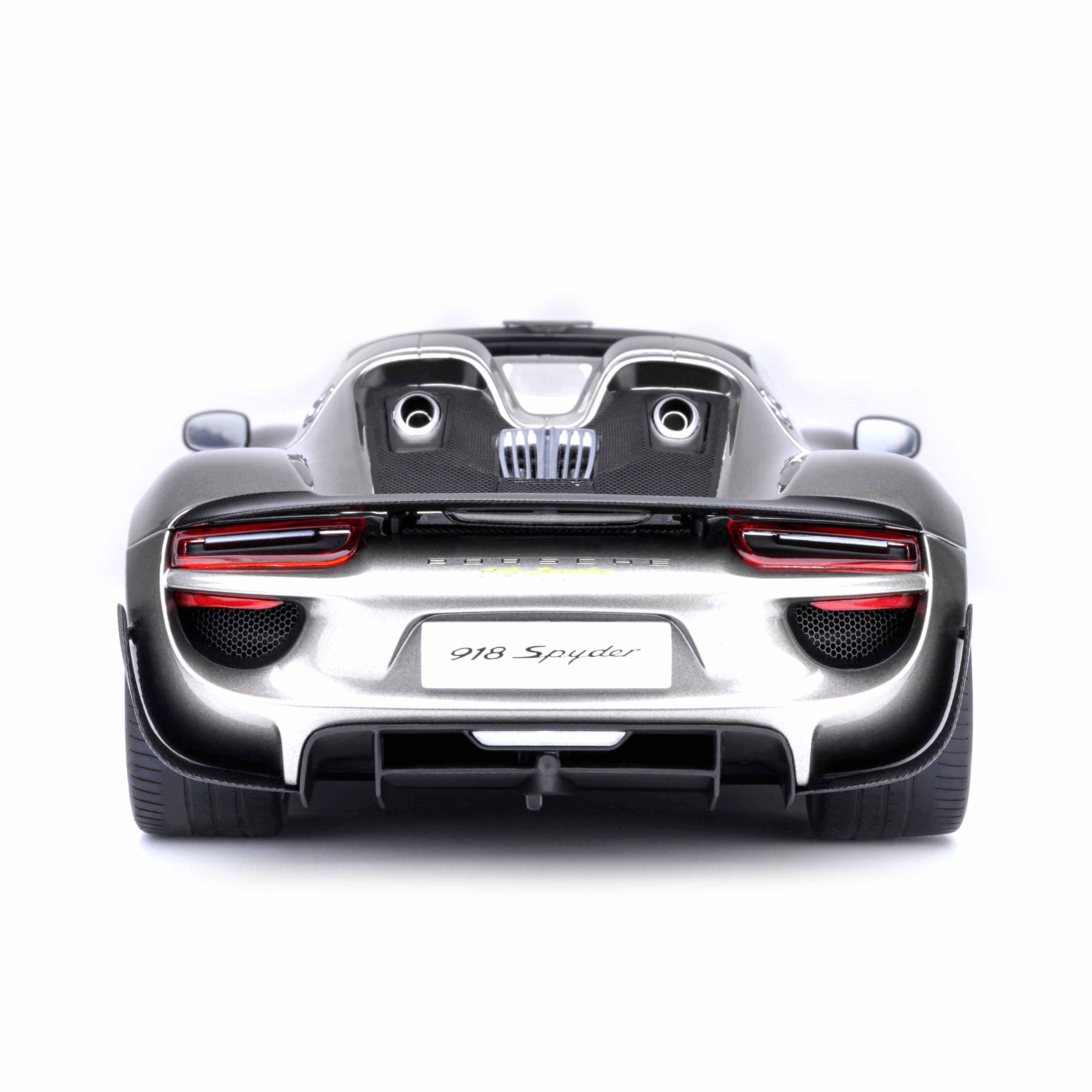 Porsche 918 Spyder Weissach Package Métal liquide argenté 1/18