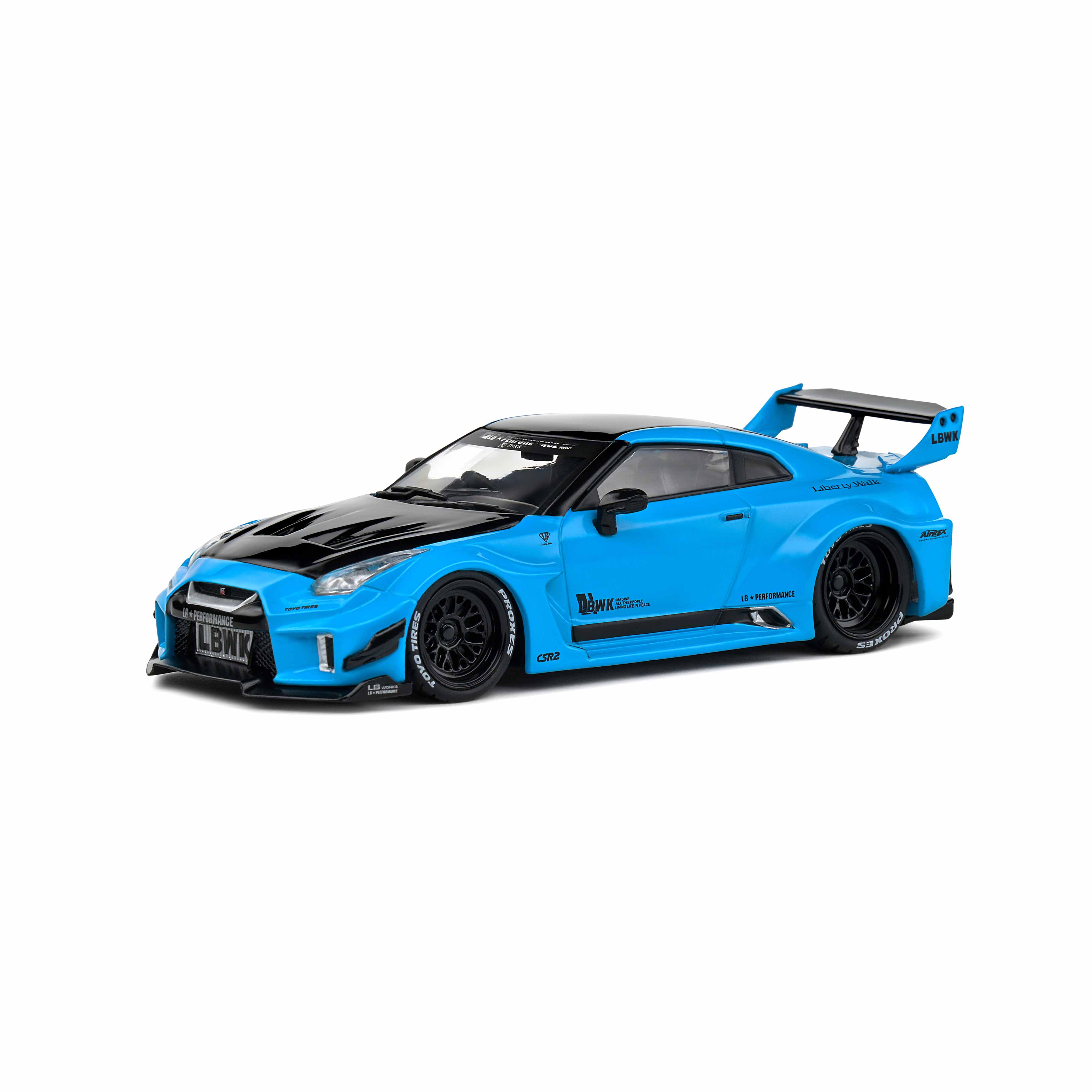 Nissan GTR35 LBWK Silhouette Turquoise 2019 1/43