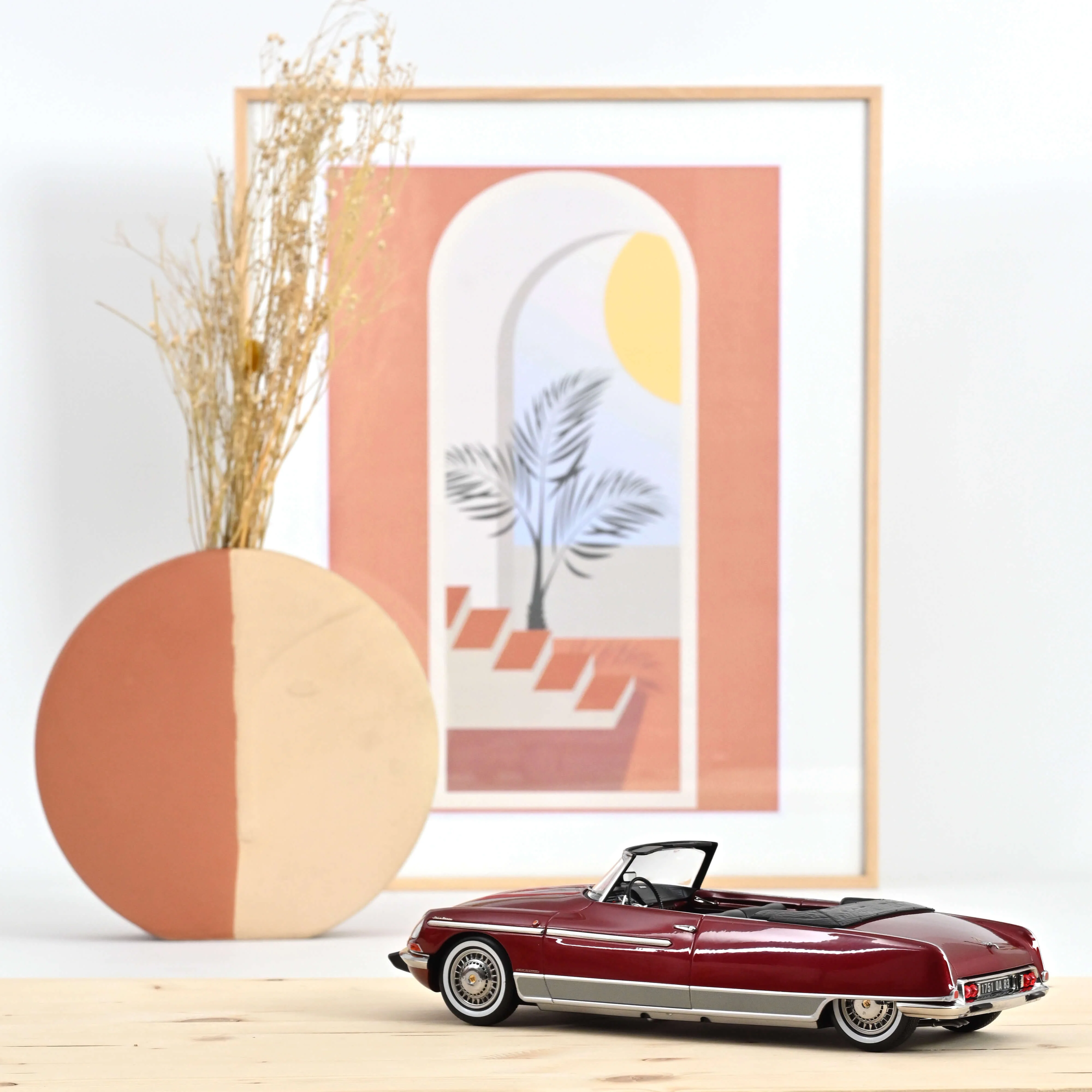 Citroën DS 21 Palm Beach 1968 Ruby Rouge 1/18 - 300pcs