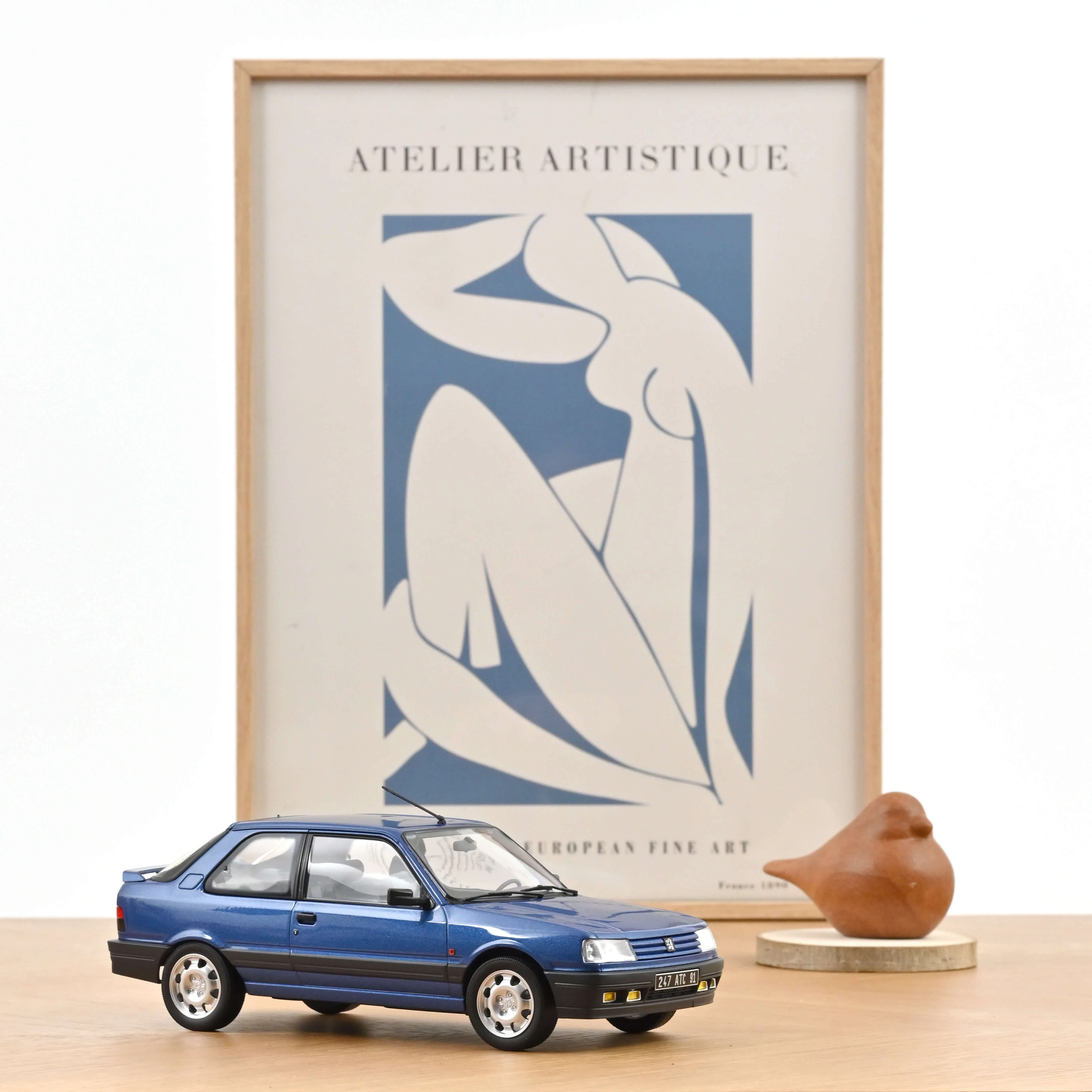 Peugeot 309 GTi 16 1991 Bleu Miami 1/18