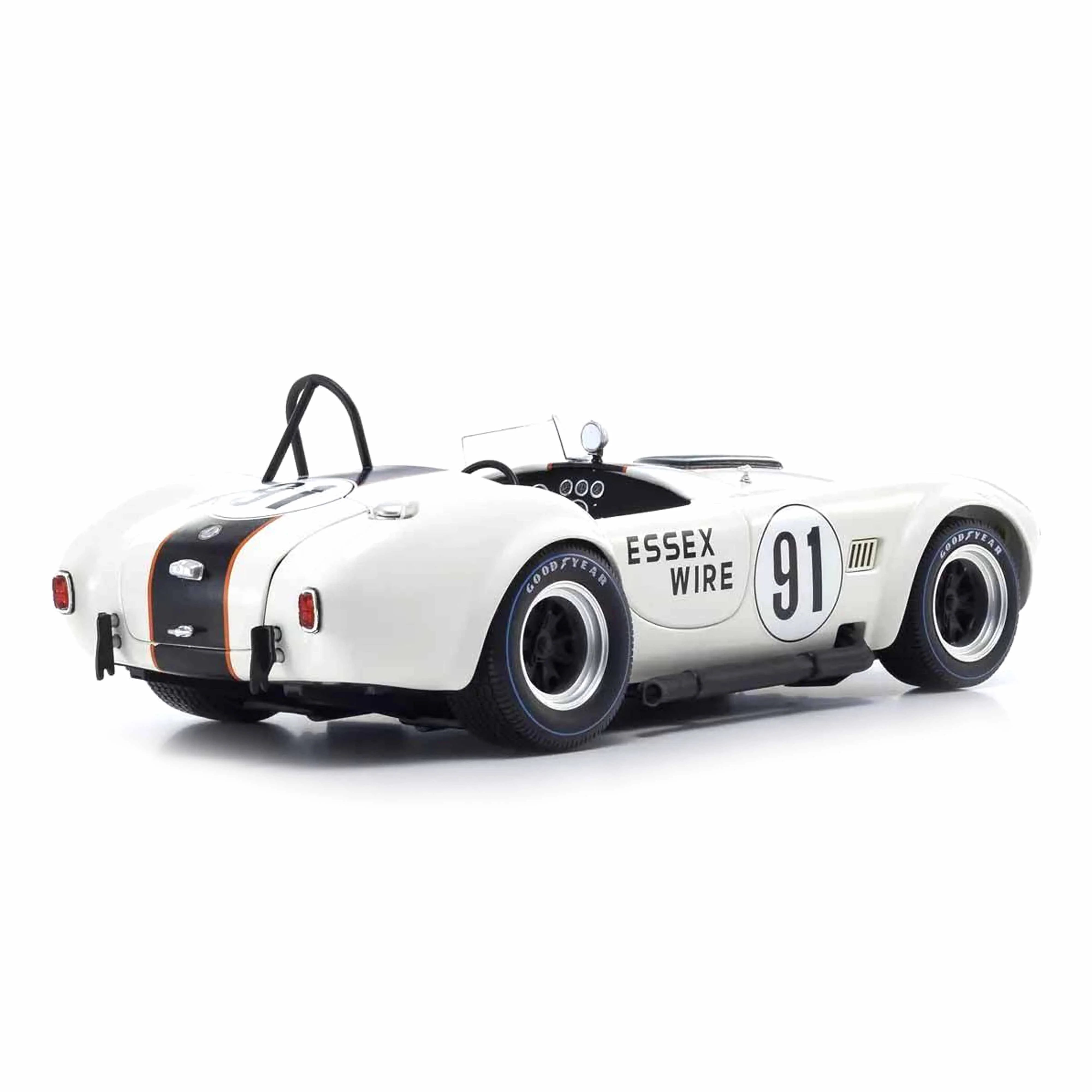 Shelby Cobra 427 S/C N°91 Essex Wire Blanc/Bleu foncé 1/18