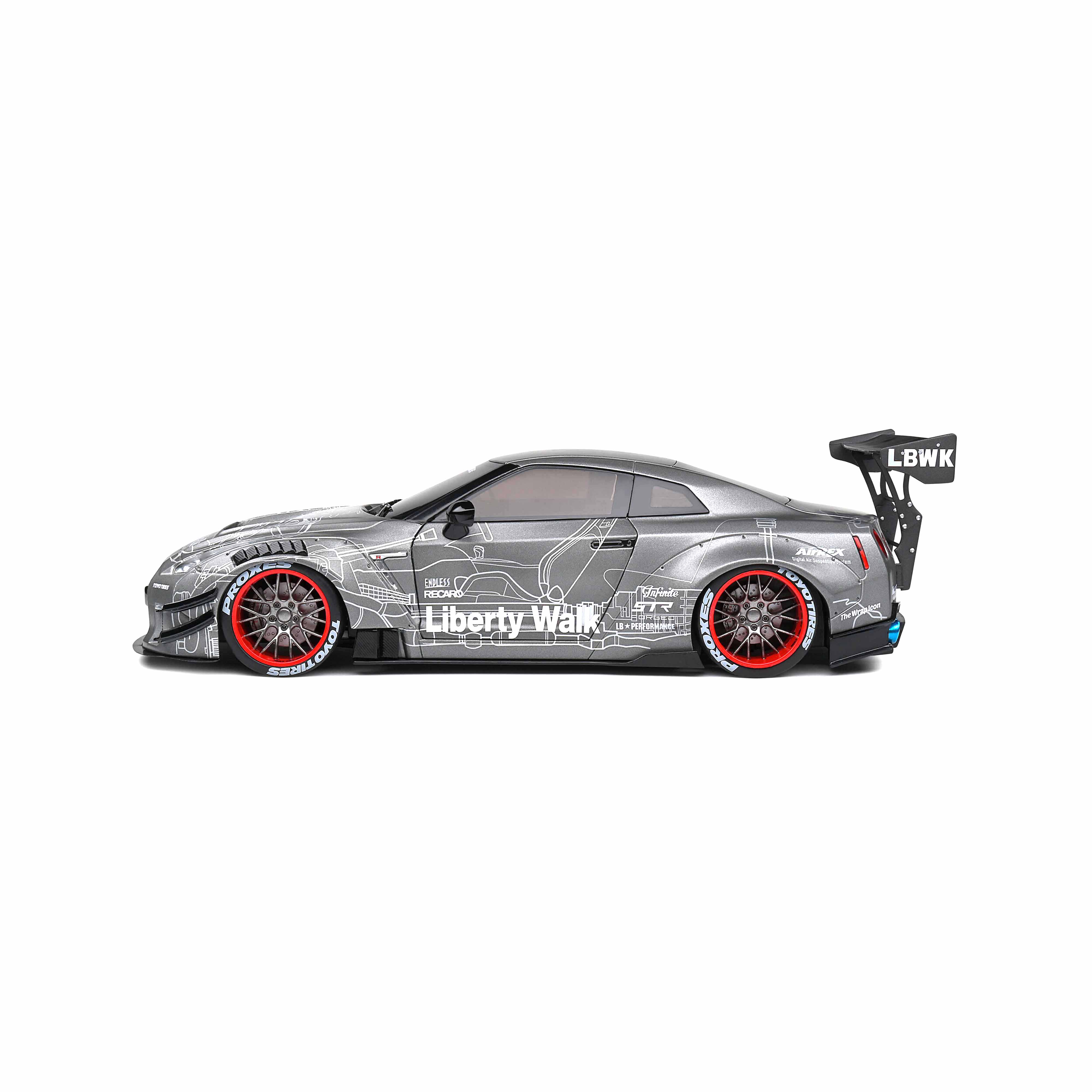 Nissan GT-R (R35) Liberty Walk Body Kit 2.0 Design 2020 1/18