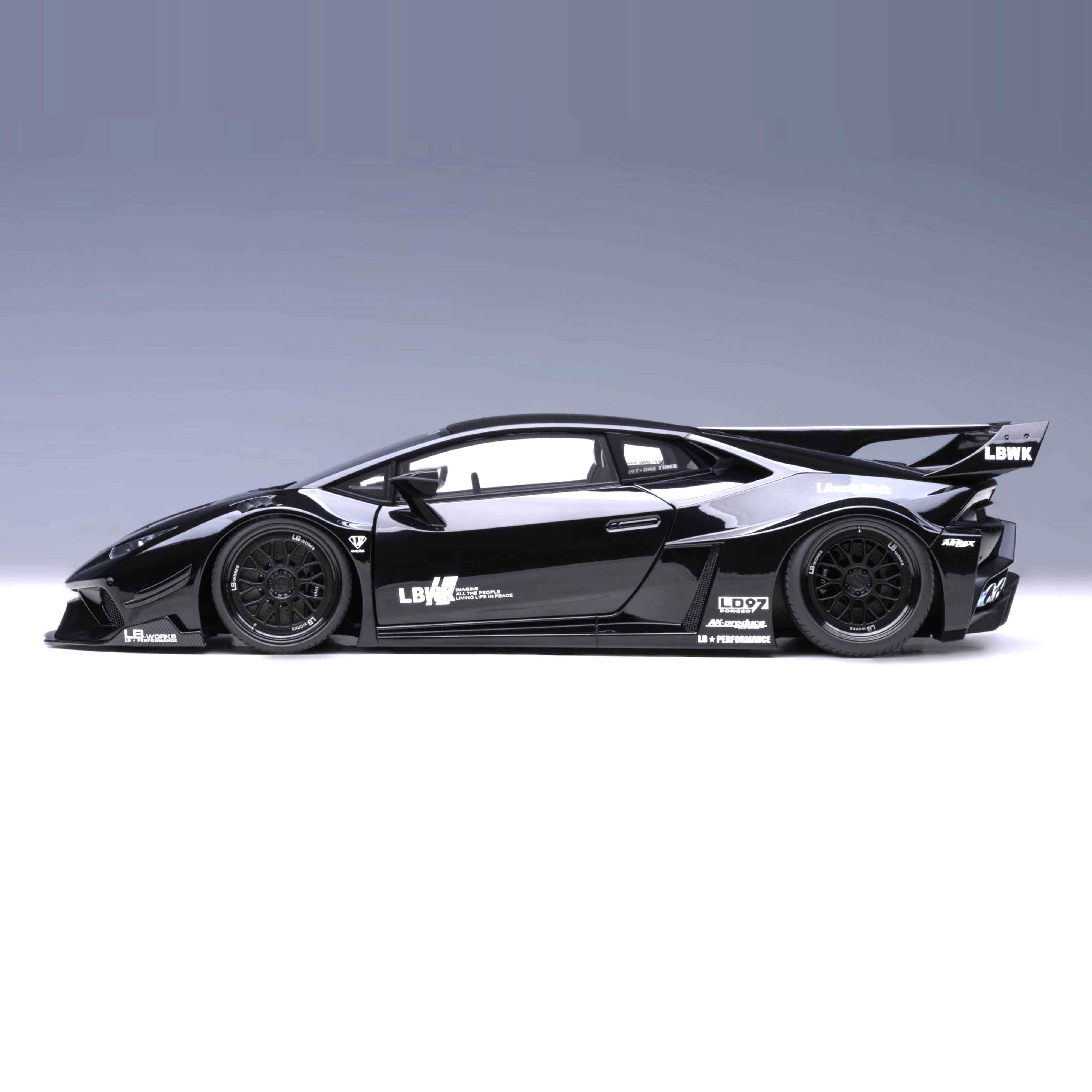 Liberty Walk LB Silhouette Lamborghini Huracan GT 2019 Noir 1/18