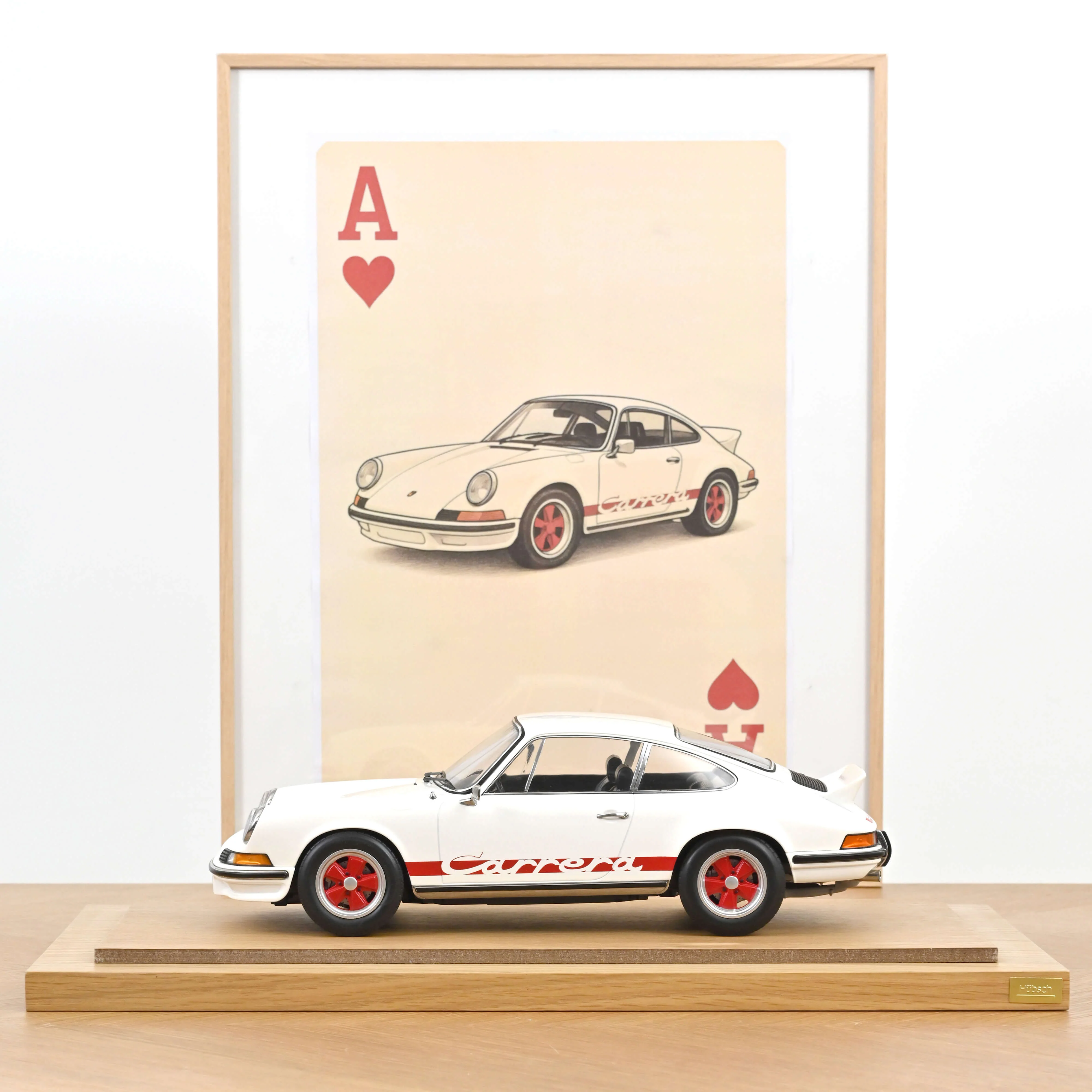 Porsche 911 Carrera RS 2.7 1973 Grand-Prix Blanc et Rouge 1/12