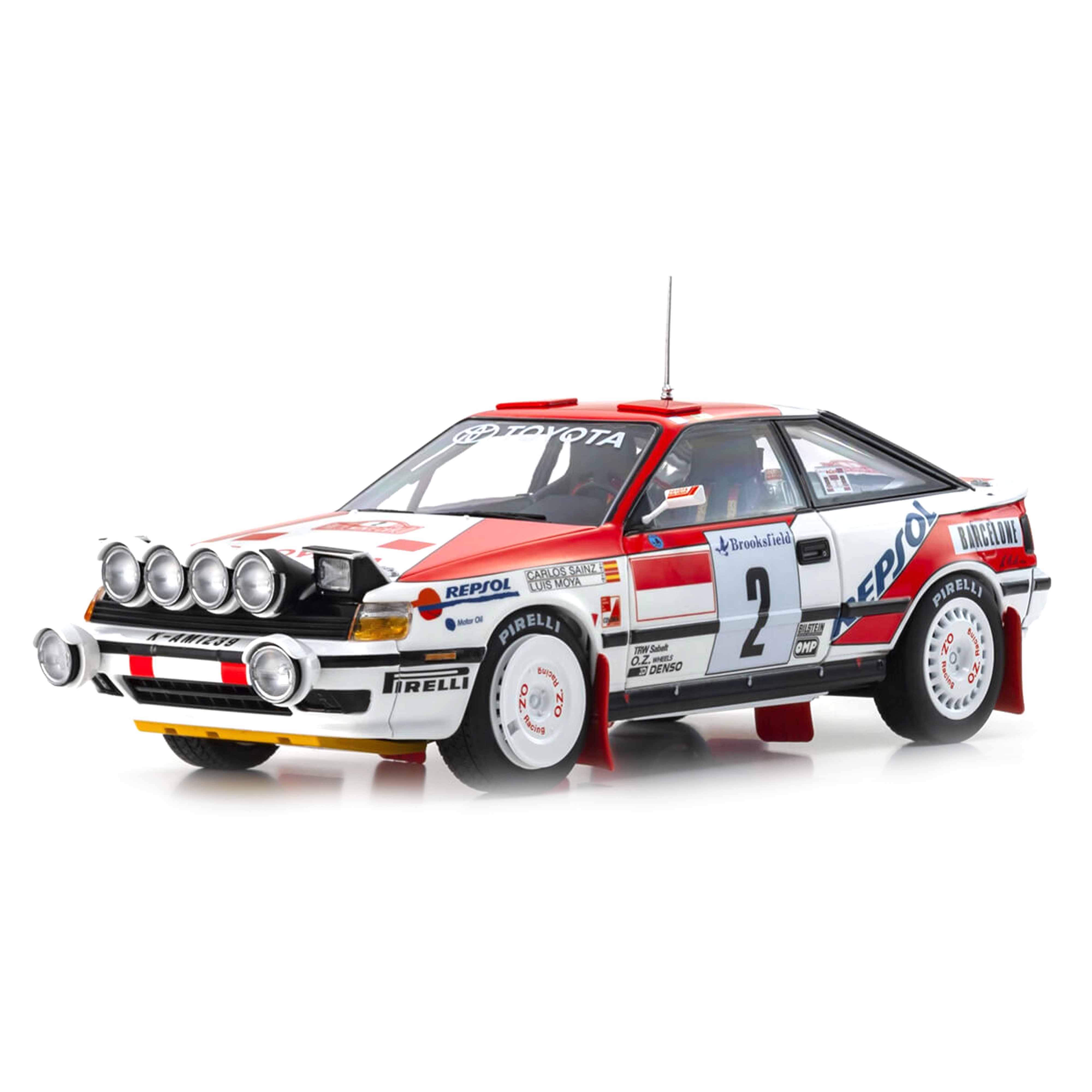 Toyota Celica GT4 (N°2) Sainz Vainqueur Monte-Carlo 1991 1/18