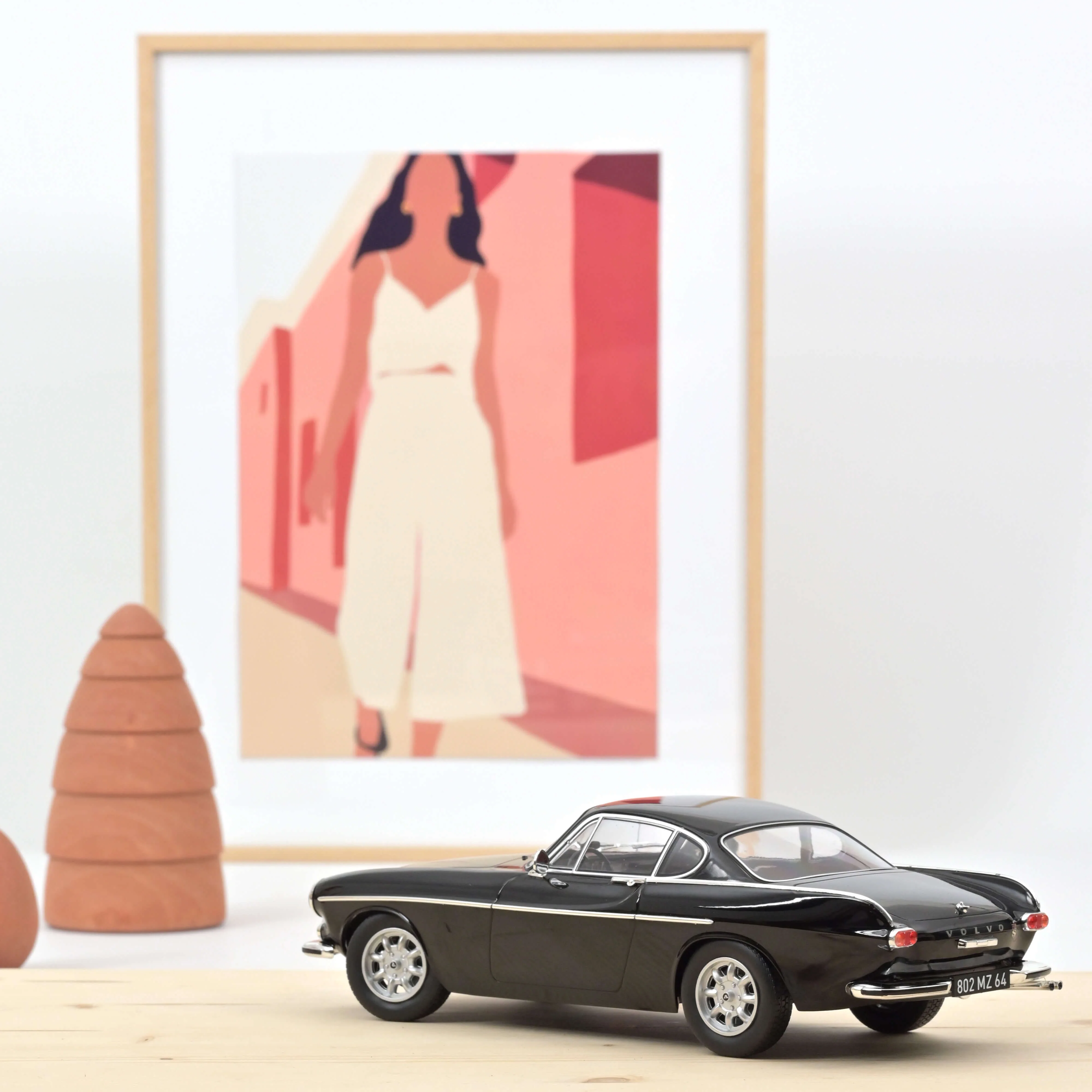 Volvo 1800 S 1967 Noir 1/18 - 400pcs