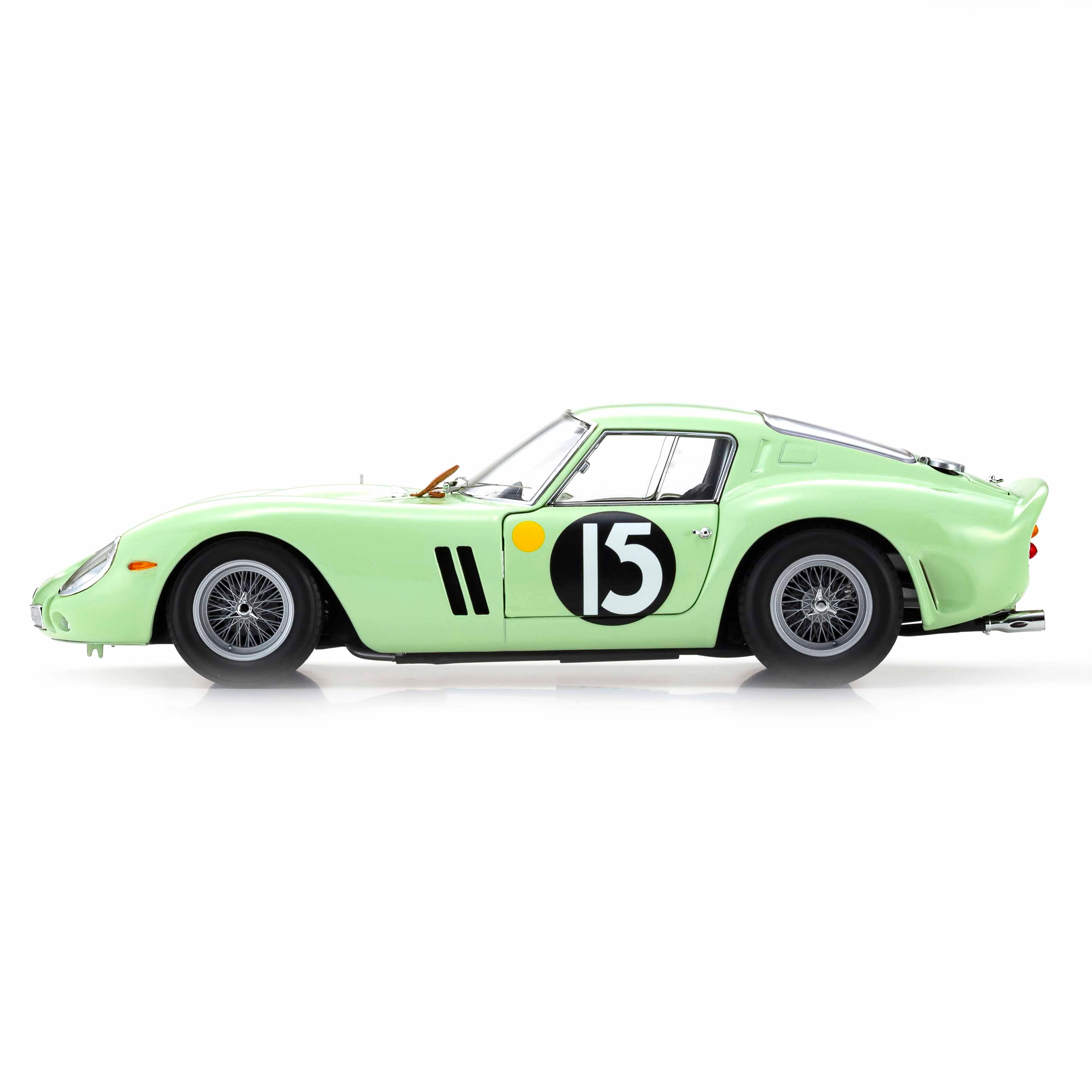 Ferrari 250 GTO 1962 Goodwood Tourist Trophy Vert Clair N°15 1/18