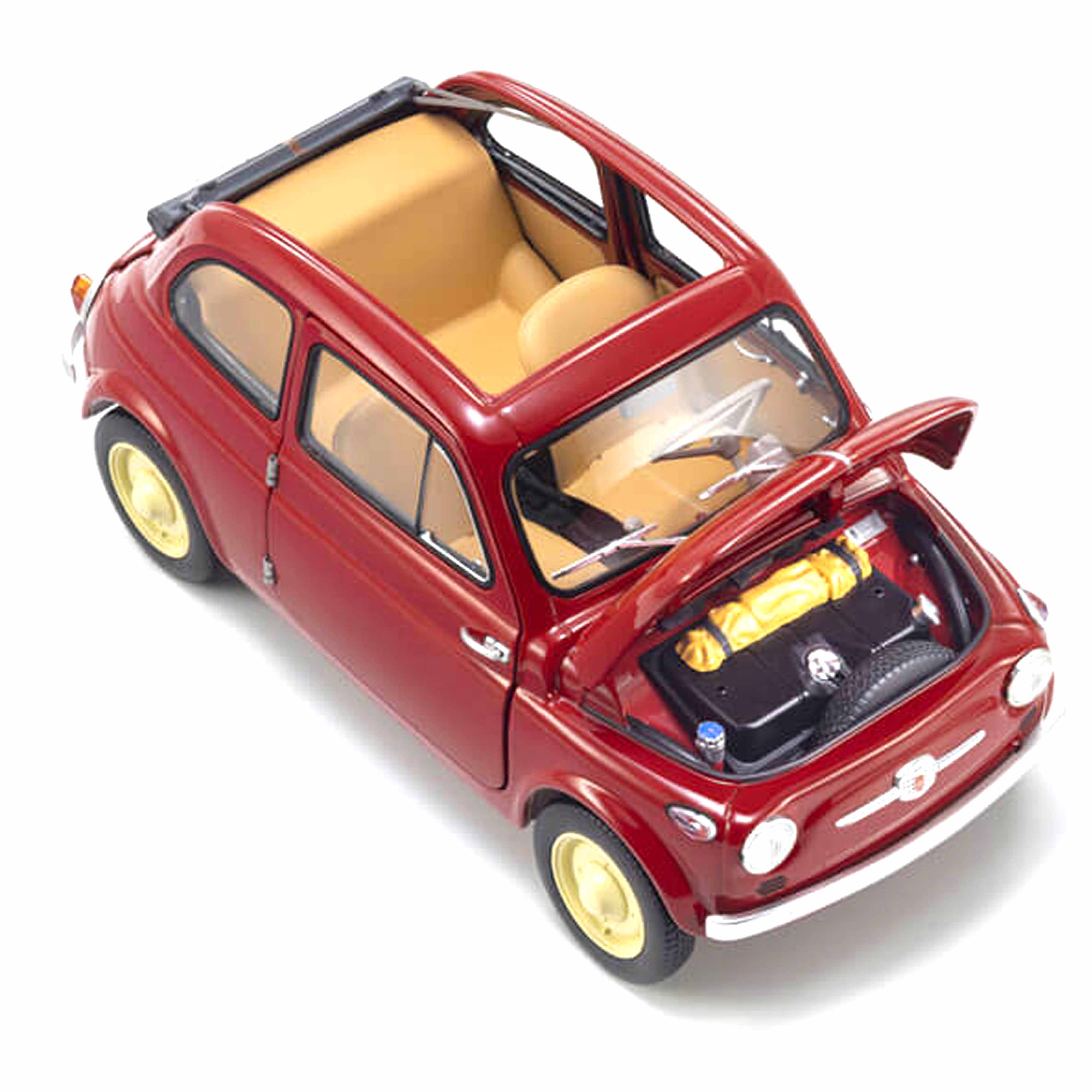 Fiat Nuova 500 Rouge Corail 1/18