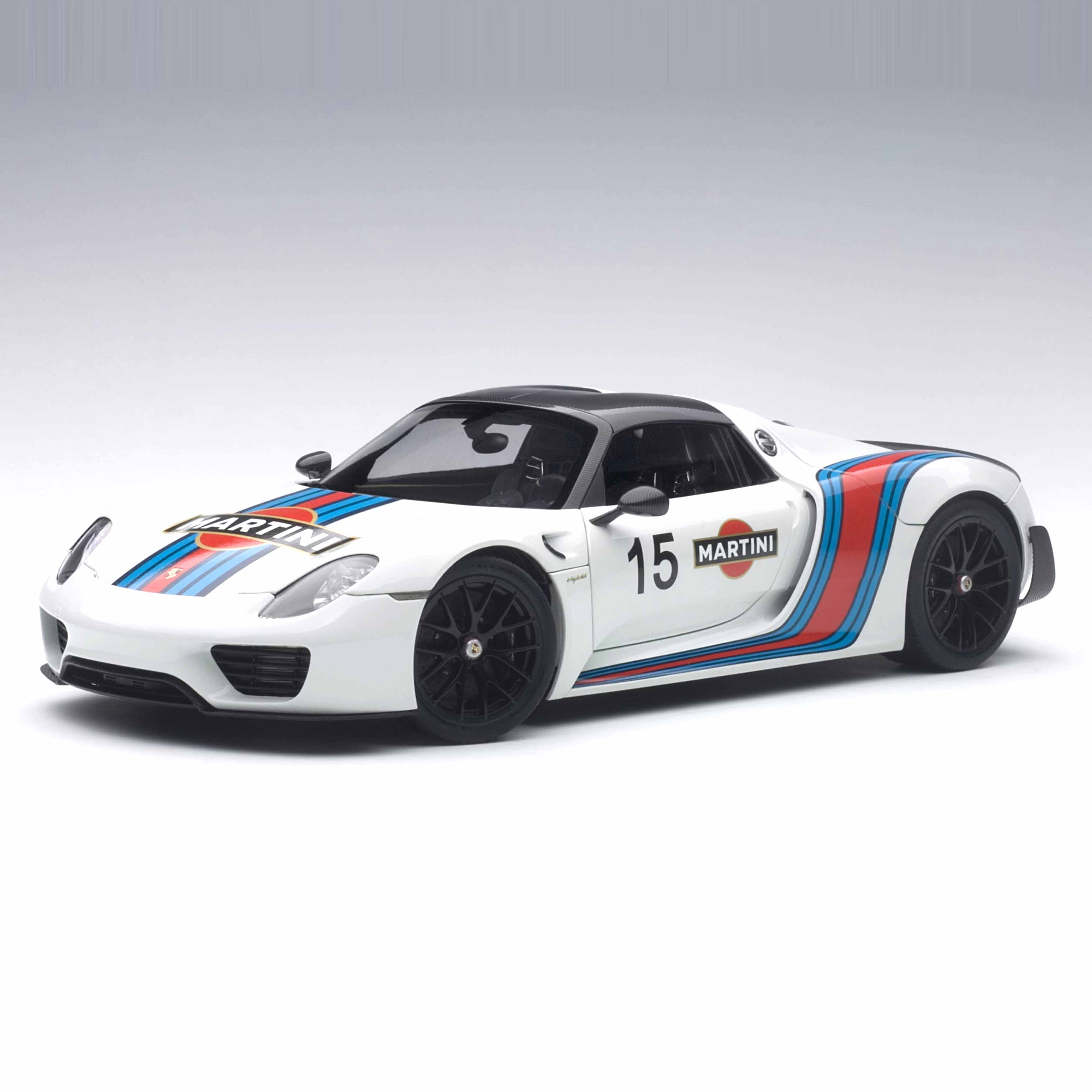 Porsche 918 Spyder 2013 Blanc avec logo Martini 1/18