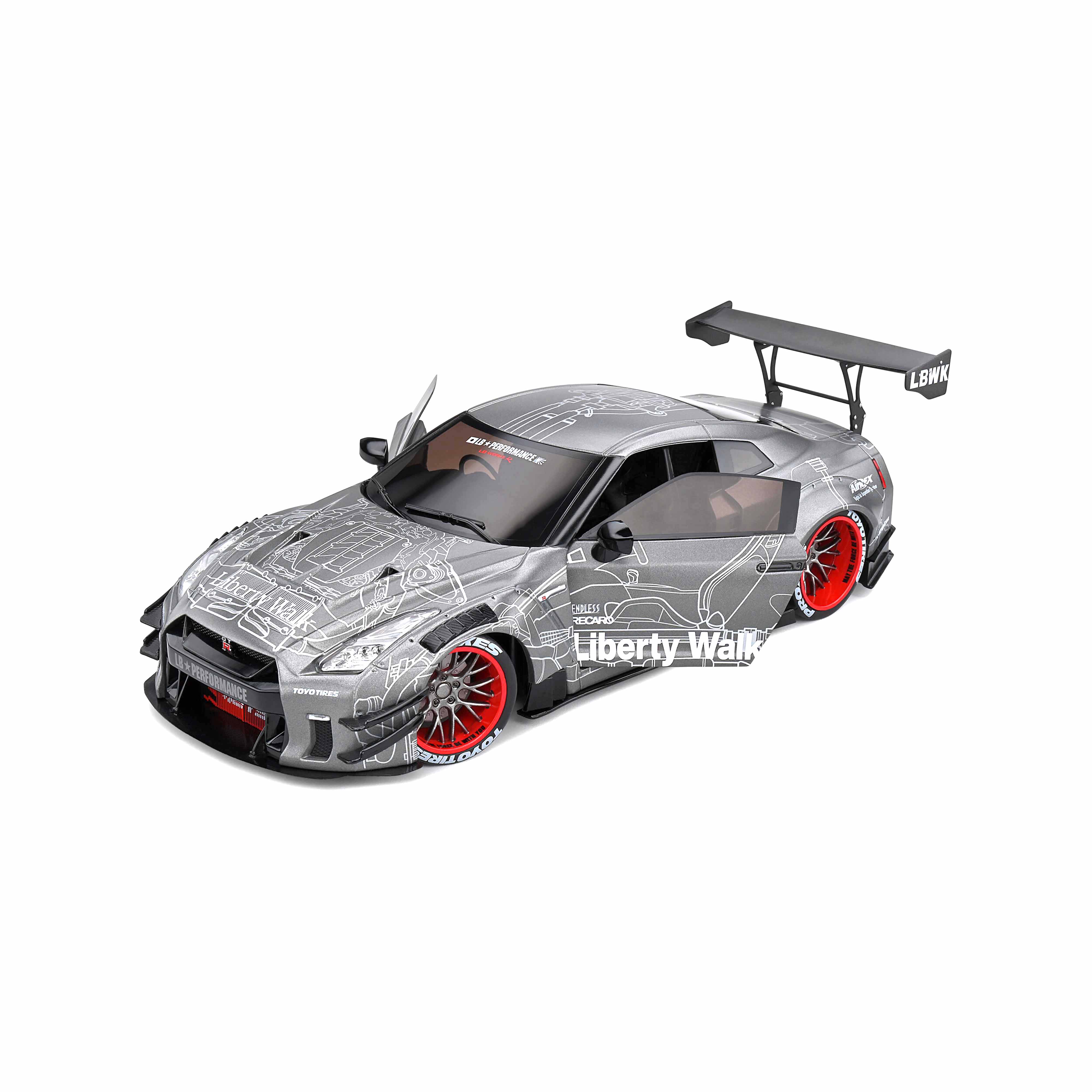 Nissan GT-R (R35) Liberty Walk Body Kit 2.0 Design 2020 1/18