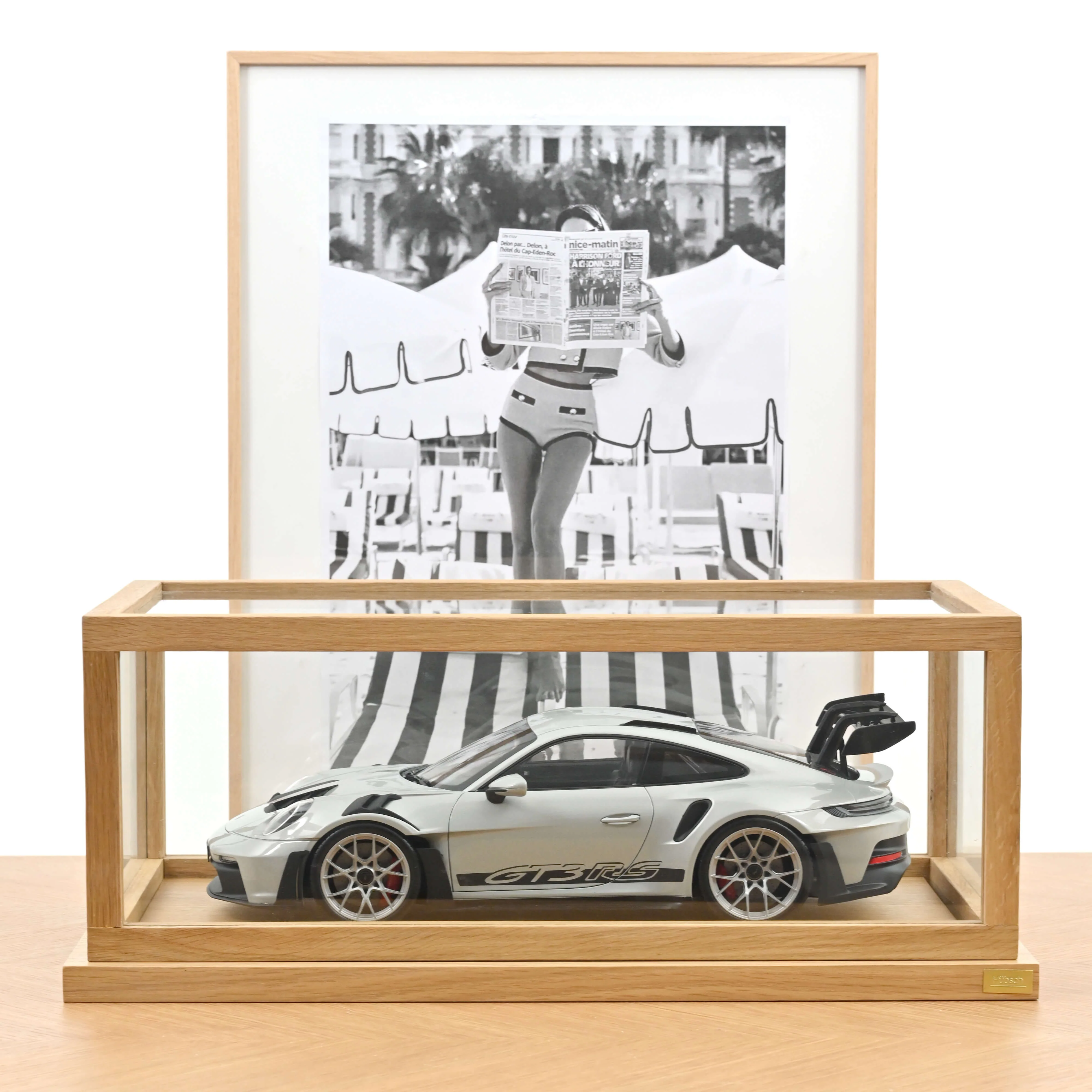 Porsche 911 GT3 RS 2022 Argent GT métallisé/Noir 1/12