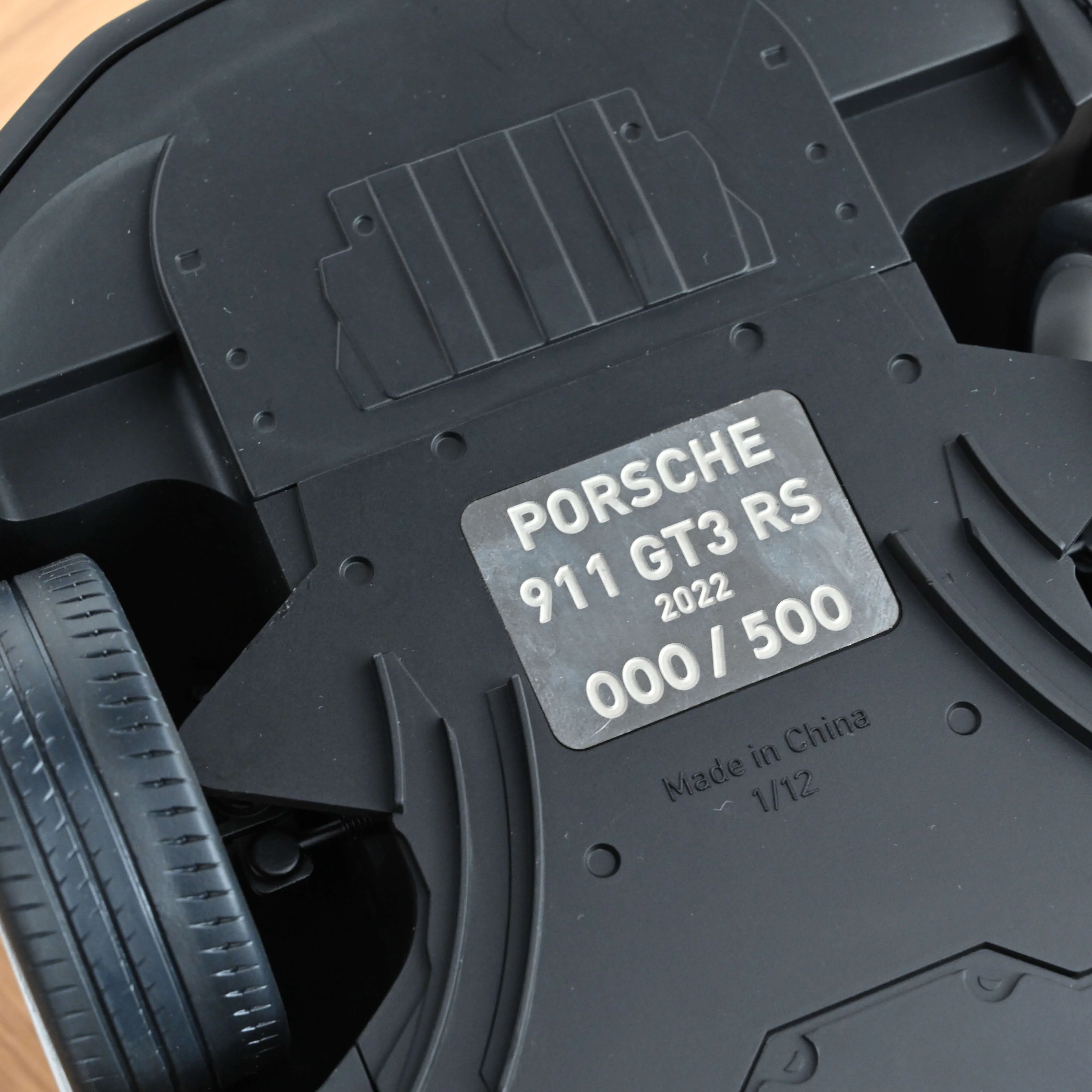 Porsche 911 GT3 RS 2022 Argent GT métallisé/Noir 1/12