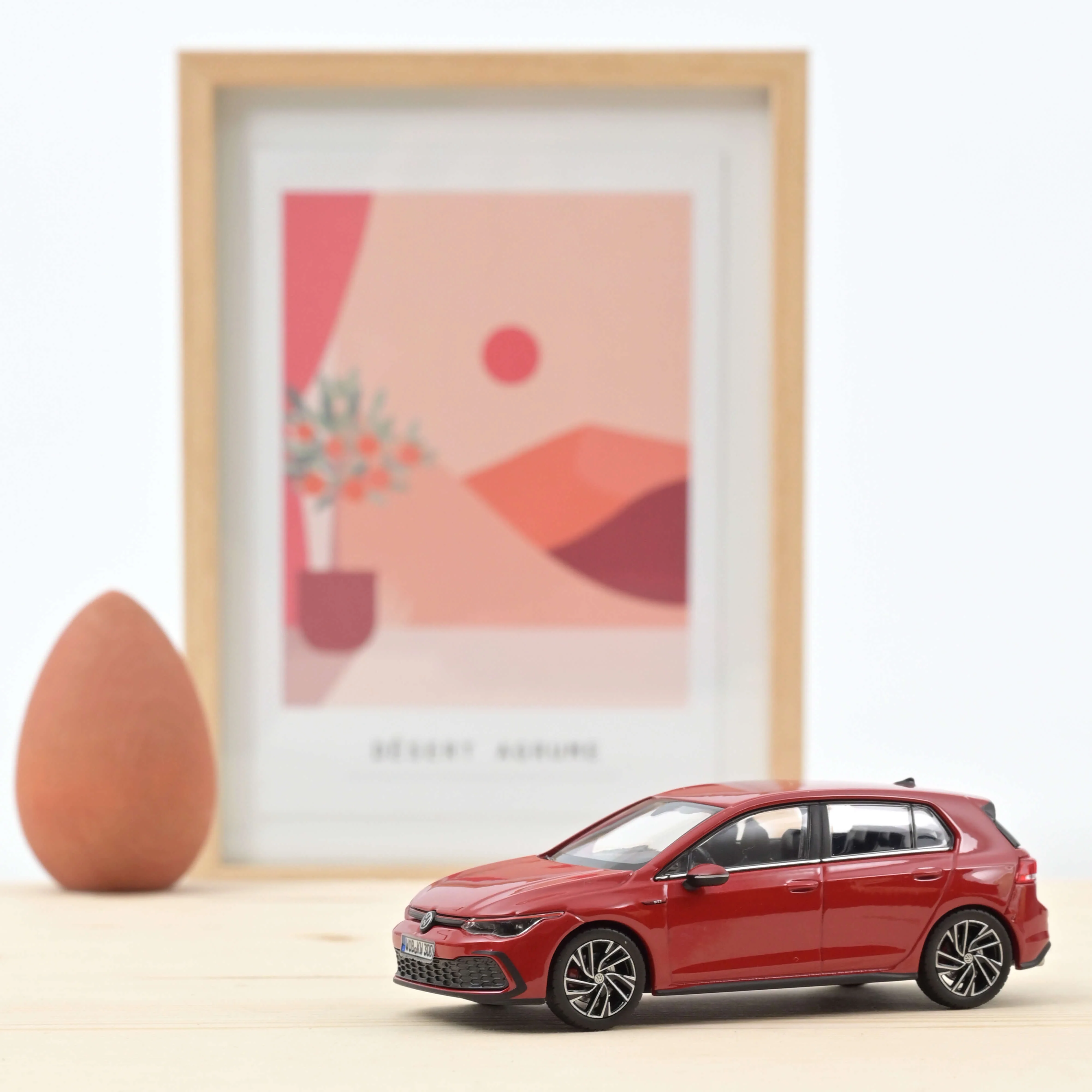 VW Golf GTI 2020 Rouge métallisé 1/43 - 300pcs