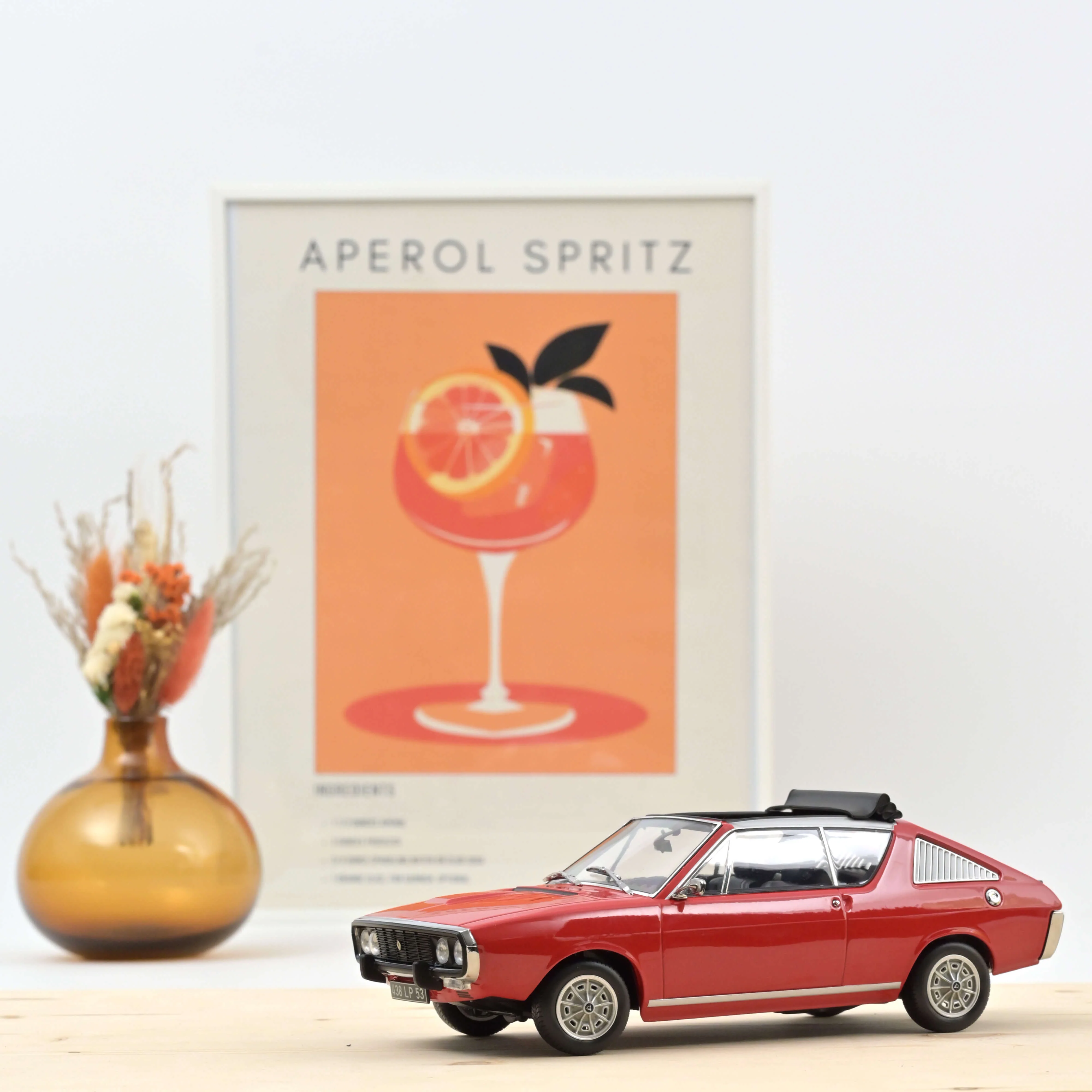Renault 17 Gordini Découvrable 1975 Rouge 1/18