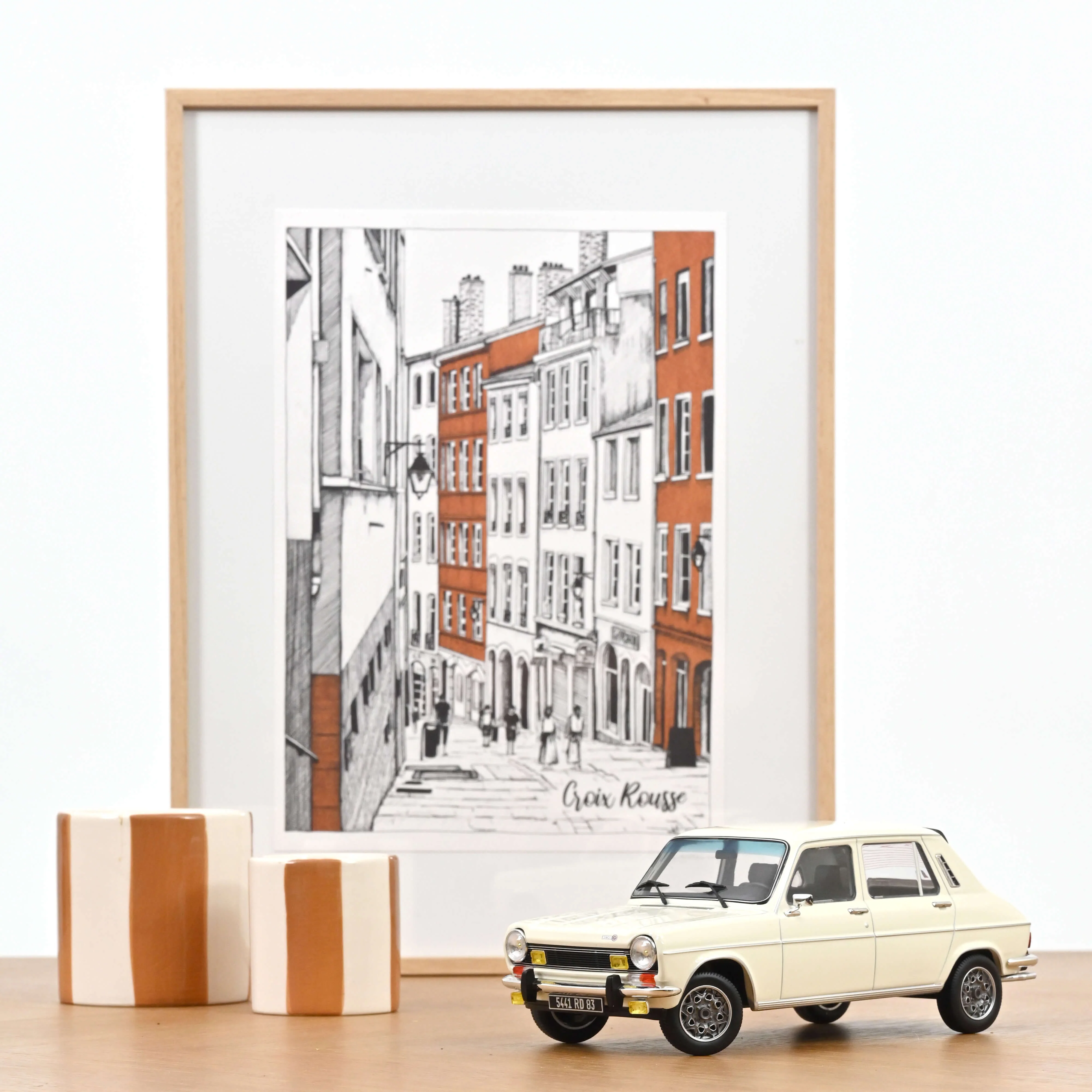 Simca 1100 Ti 1975 Blanc Tacoma 1/18 - 300pcs