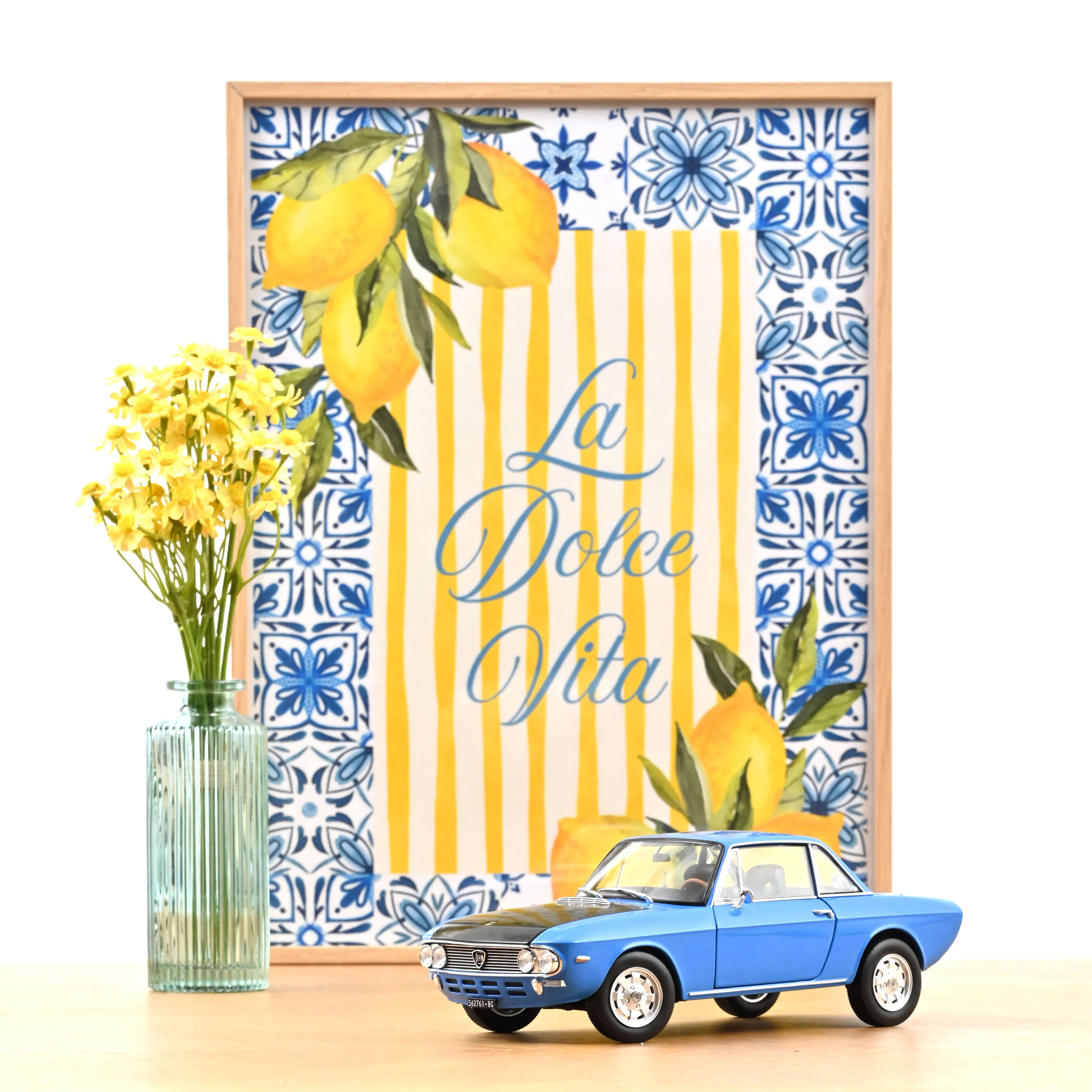 Lancia Fulvia 1600 HF 1971 Bleu  Moyen 1/18 - 200pcs