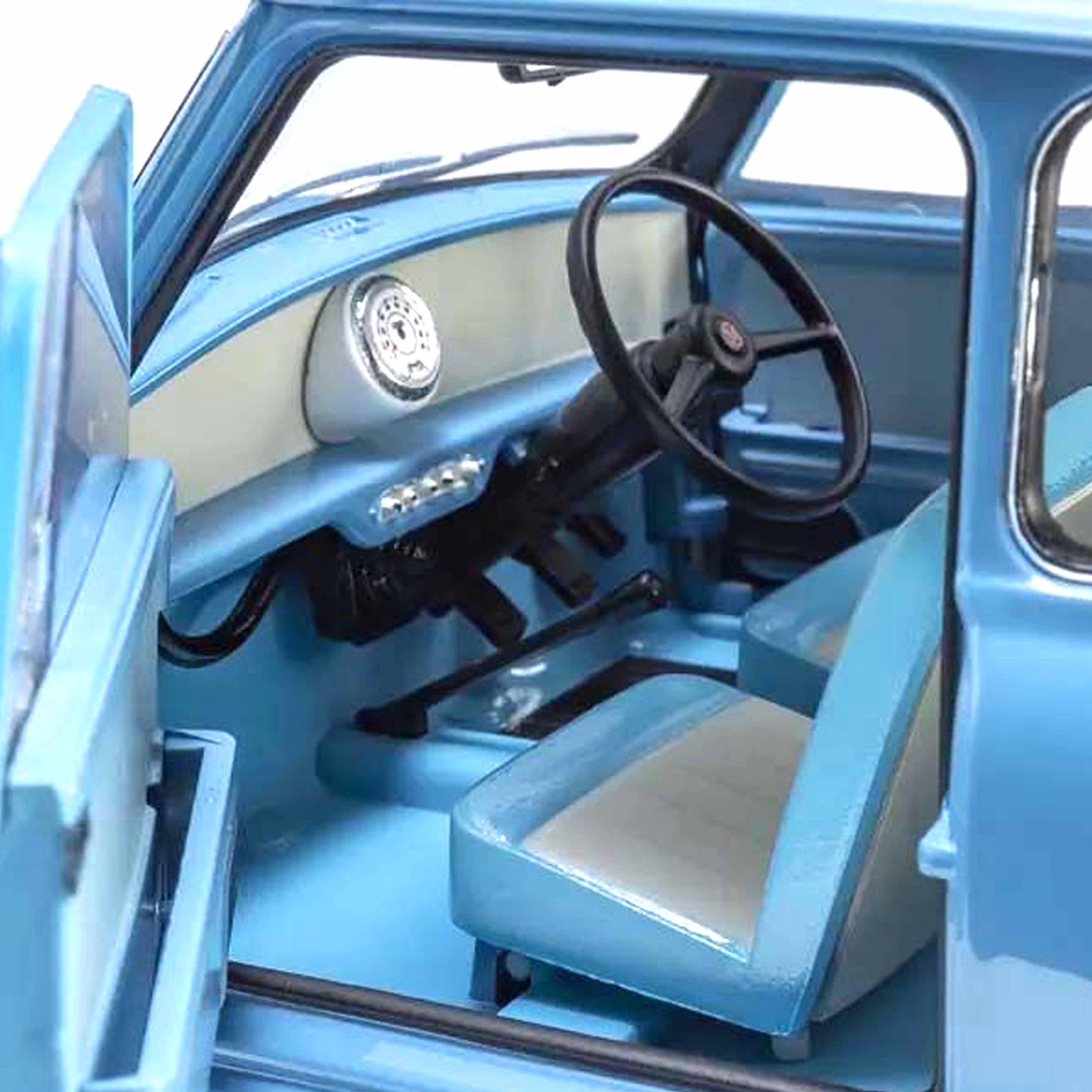 Morris Mini Mirror Clipper Blue 1/18