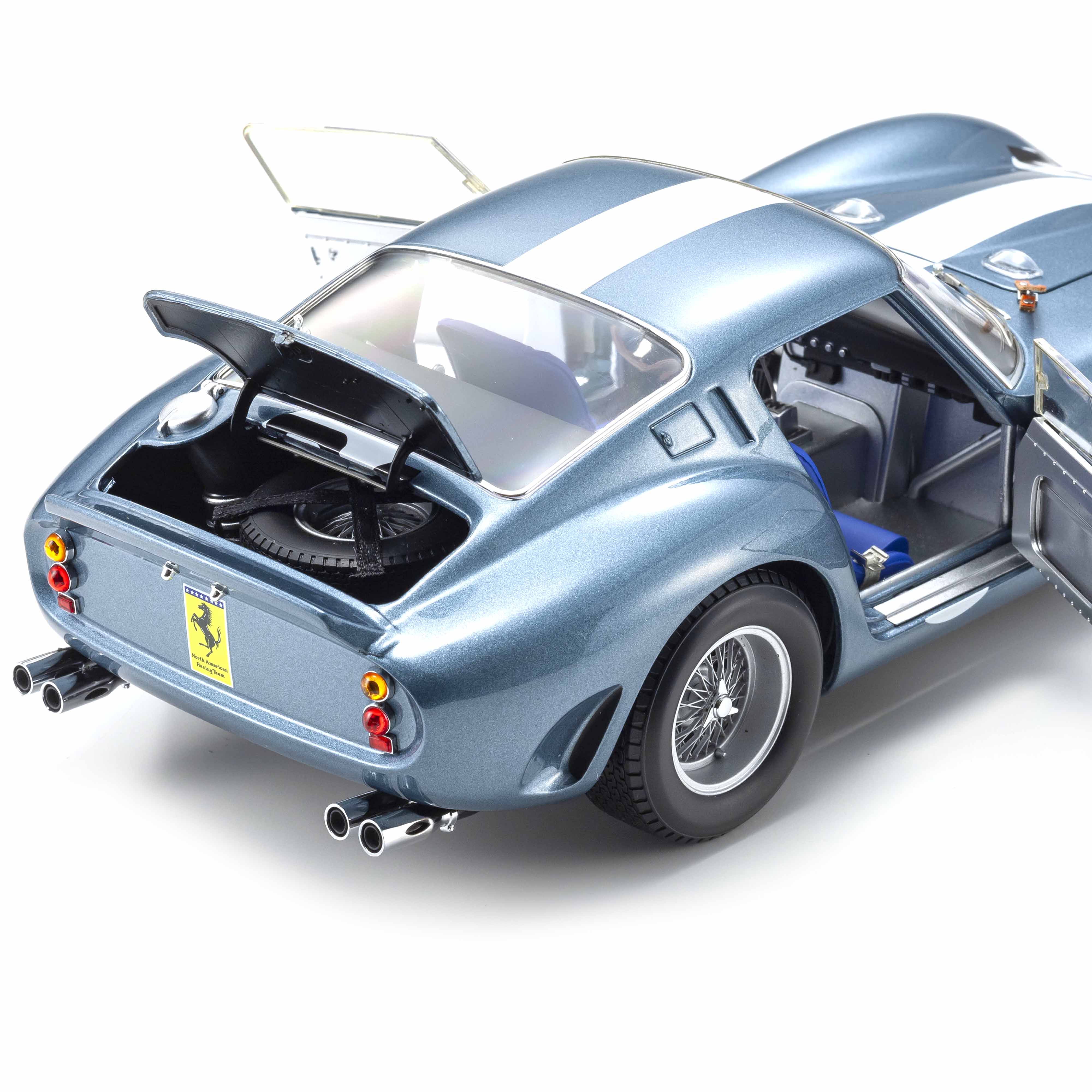 Ferrari 250 GTO 1962 Sebring Bleu N°24 1/18