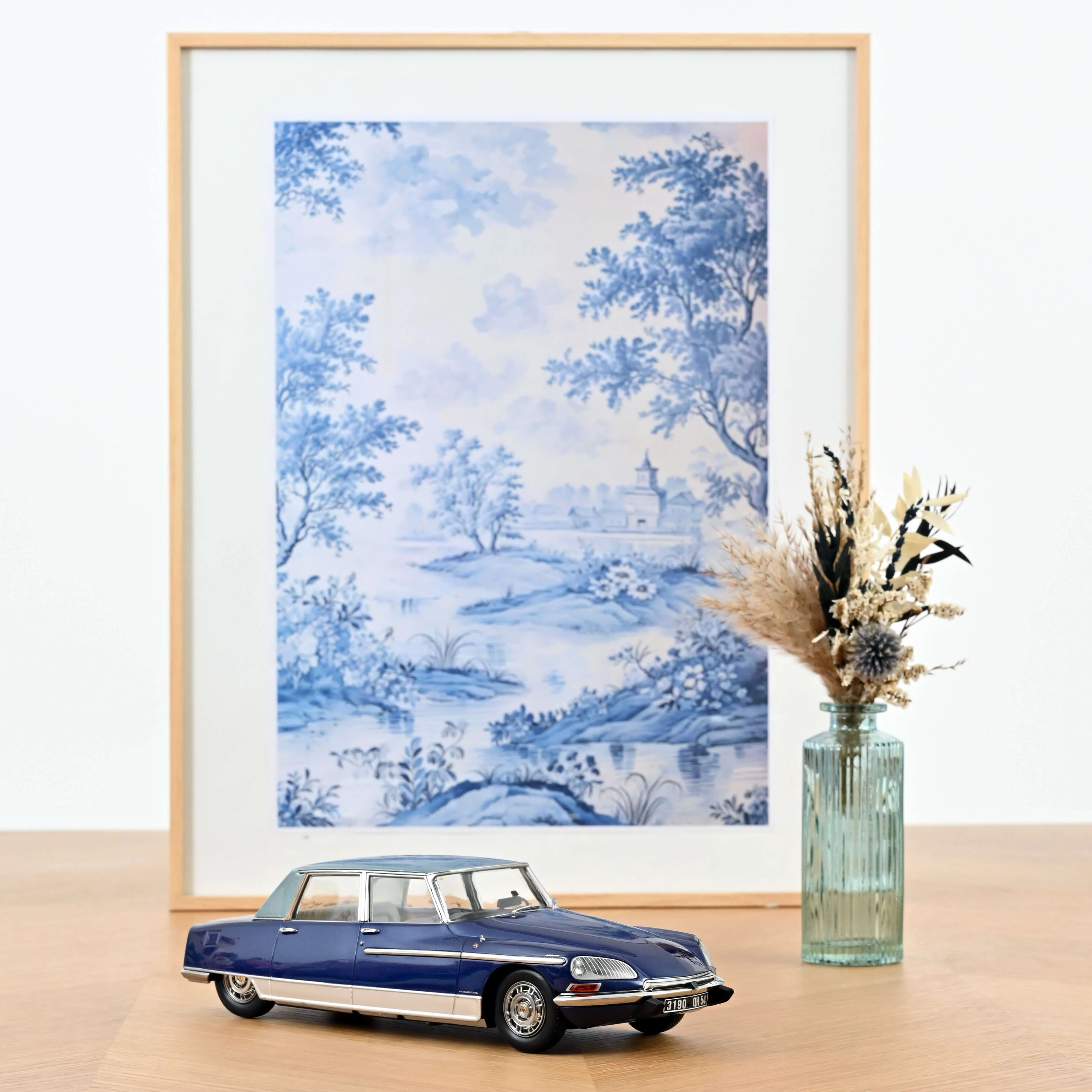 Citroën DS 21 Lorraine 1969 Bleu foncé et bleu clair 1/18- 300pcs