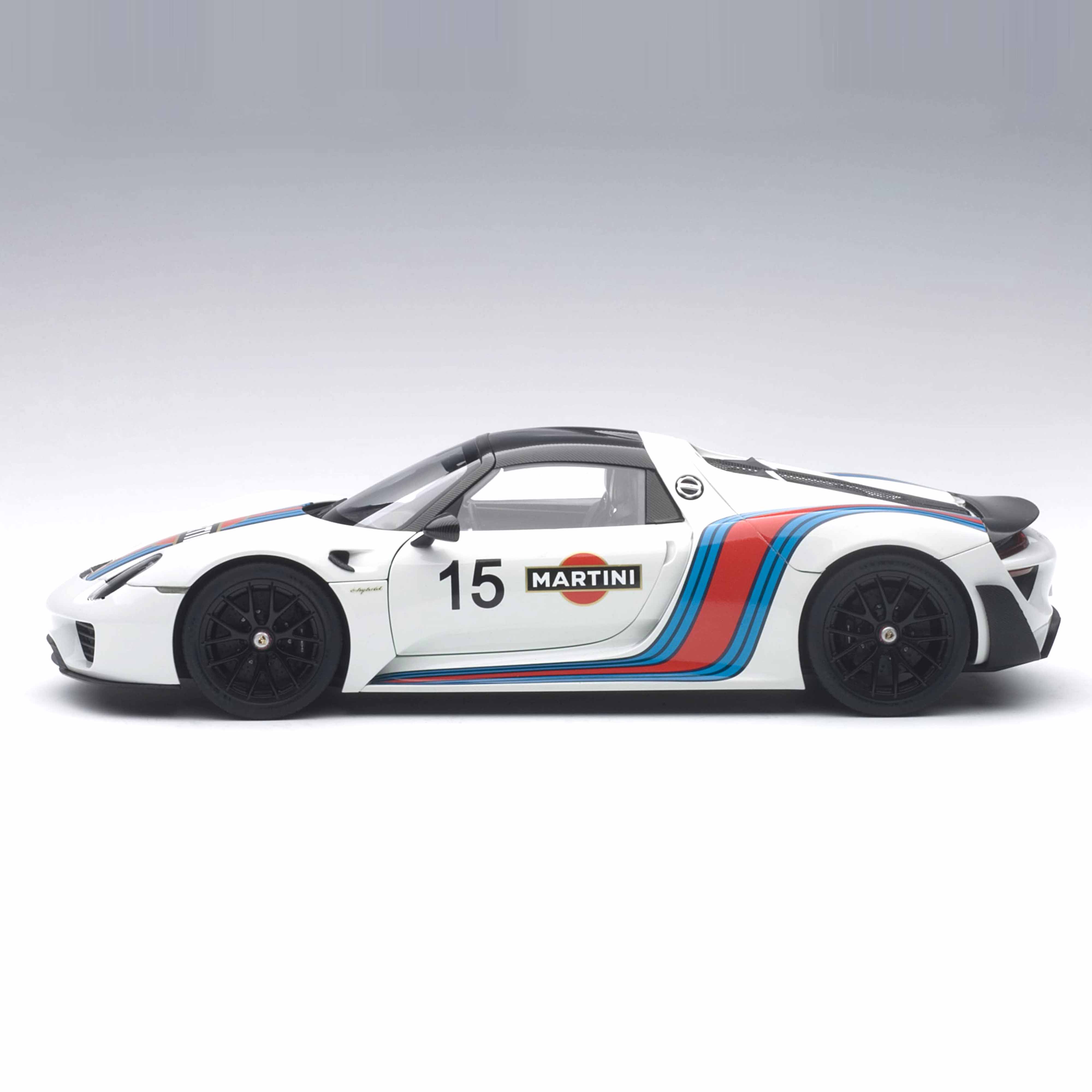 Porsche 918 Spyder 2013 Blanc avec logo Martini 1/18