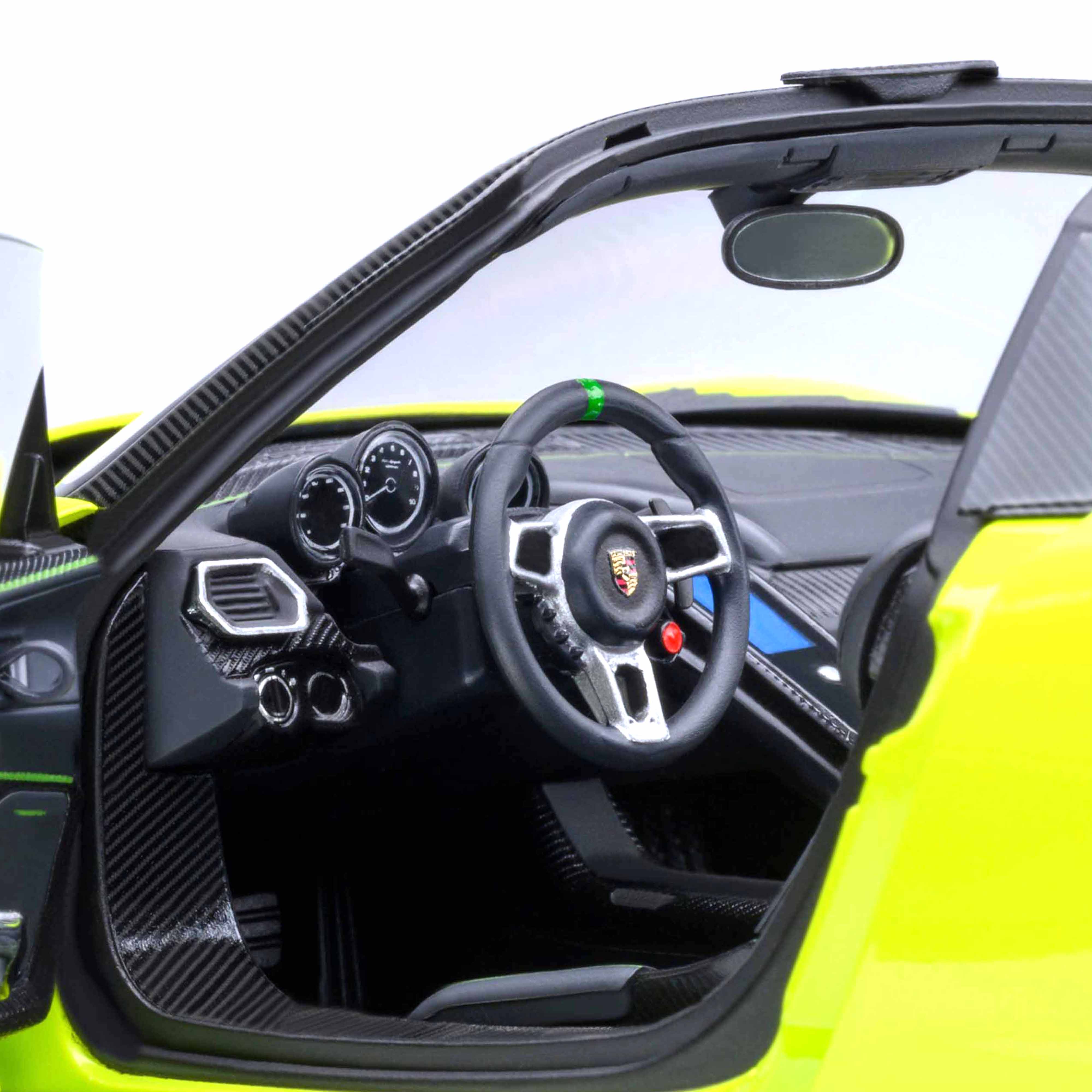Porsche 918 Spyder Pack Weissach Vert Acide 1/18