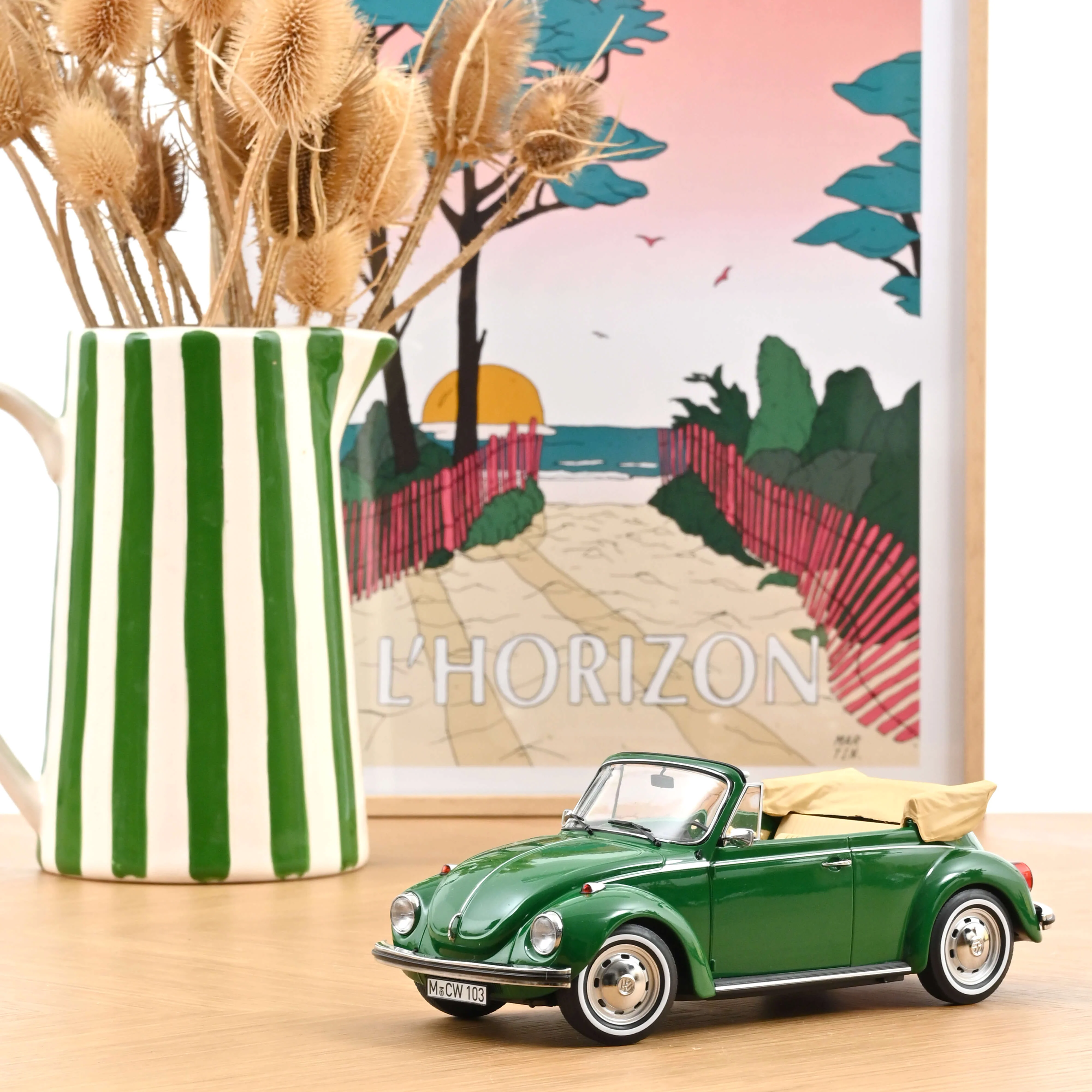 VW 1303 Cabriolet 1972 Vert Sambesi 1/18 - 200pcs