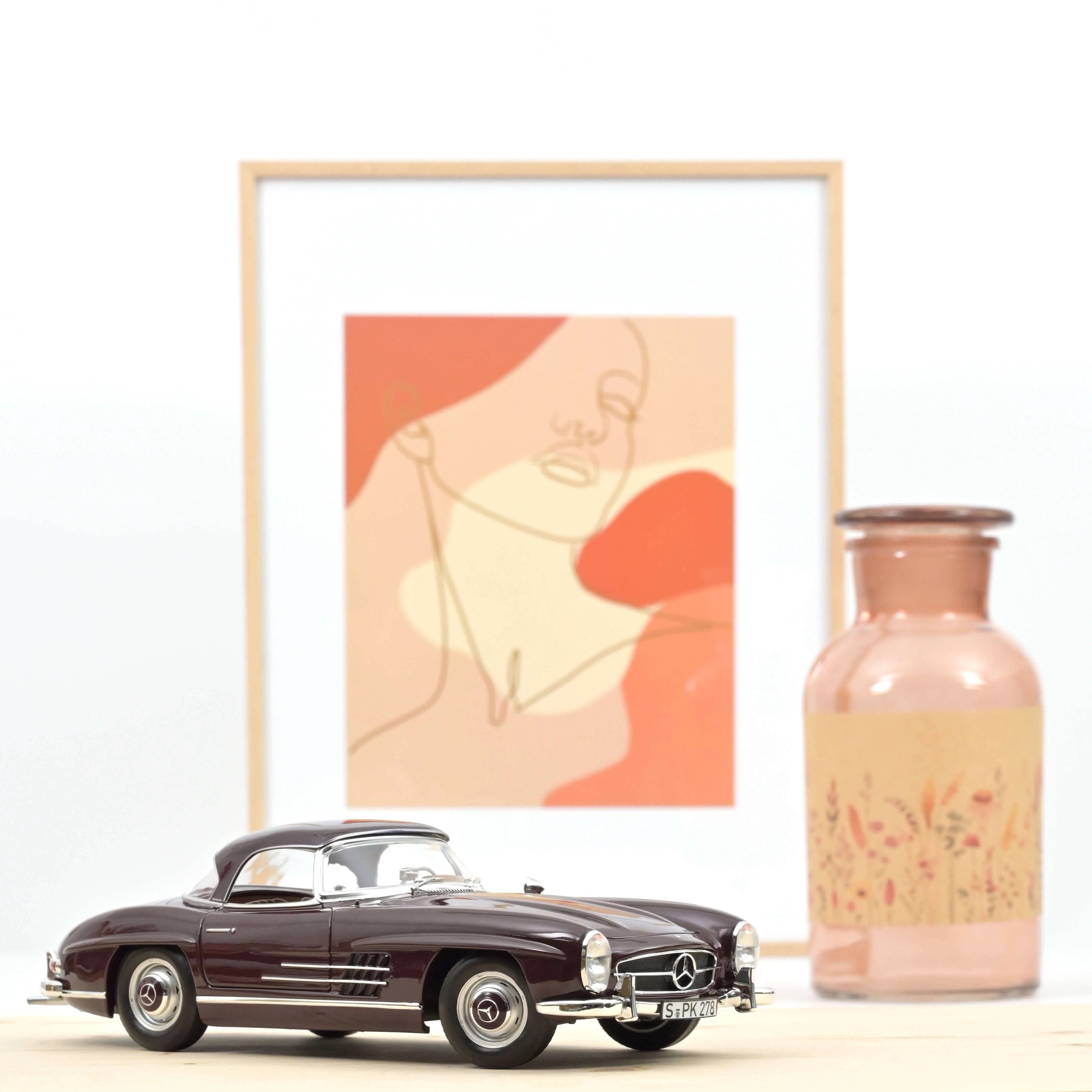 Mercedes-Benz 300 SL Roadster 1957 Rouge 1/18