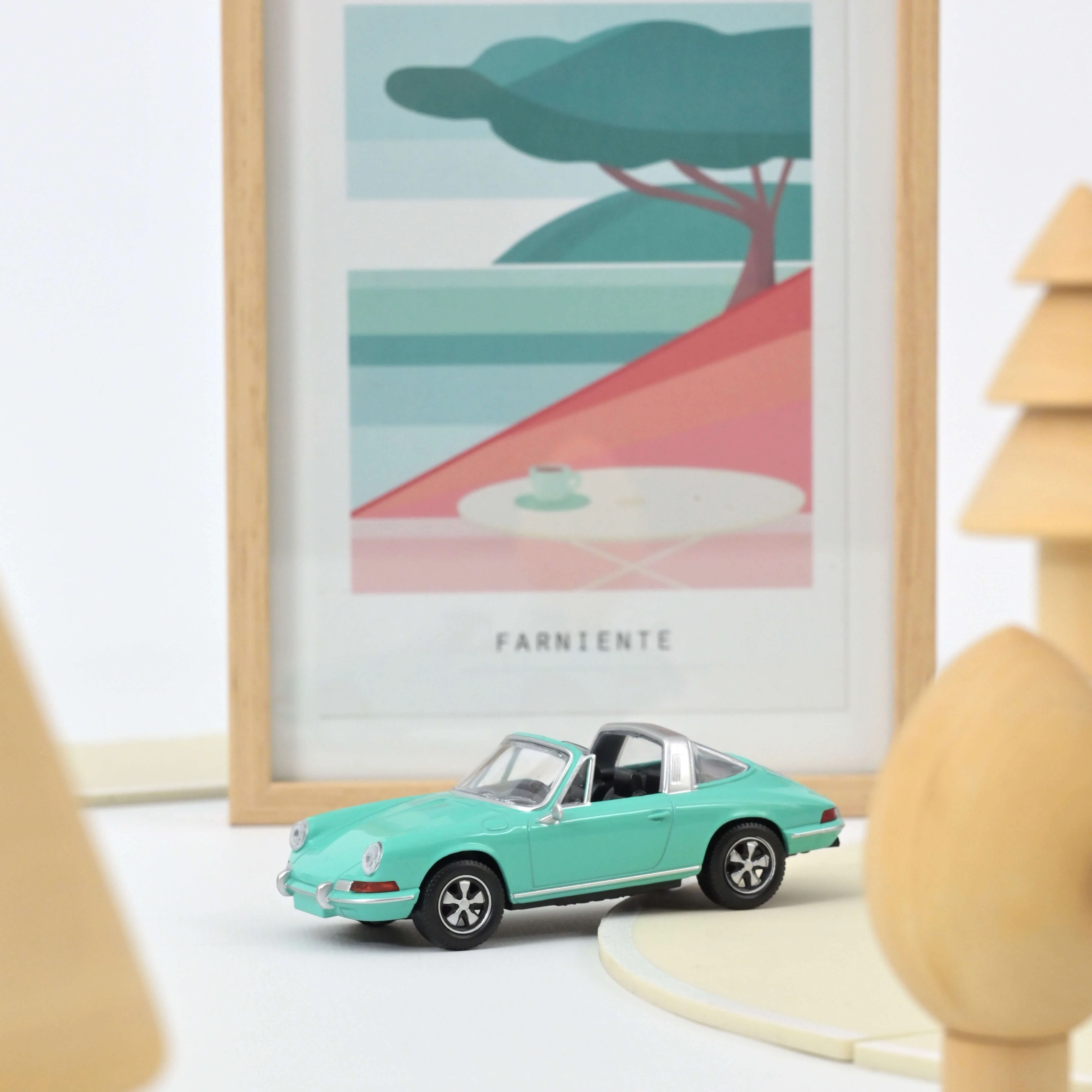 Porsche 911 Targa 1969 Vert menthe Jet-car 1/43