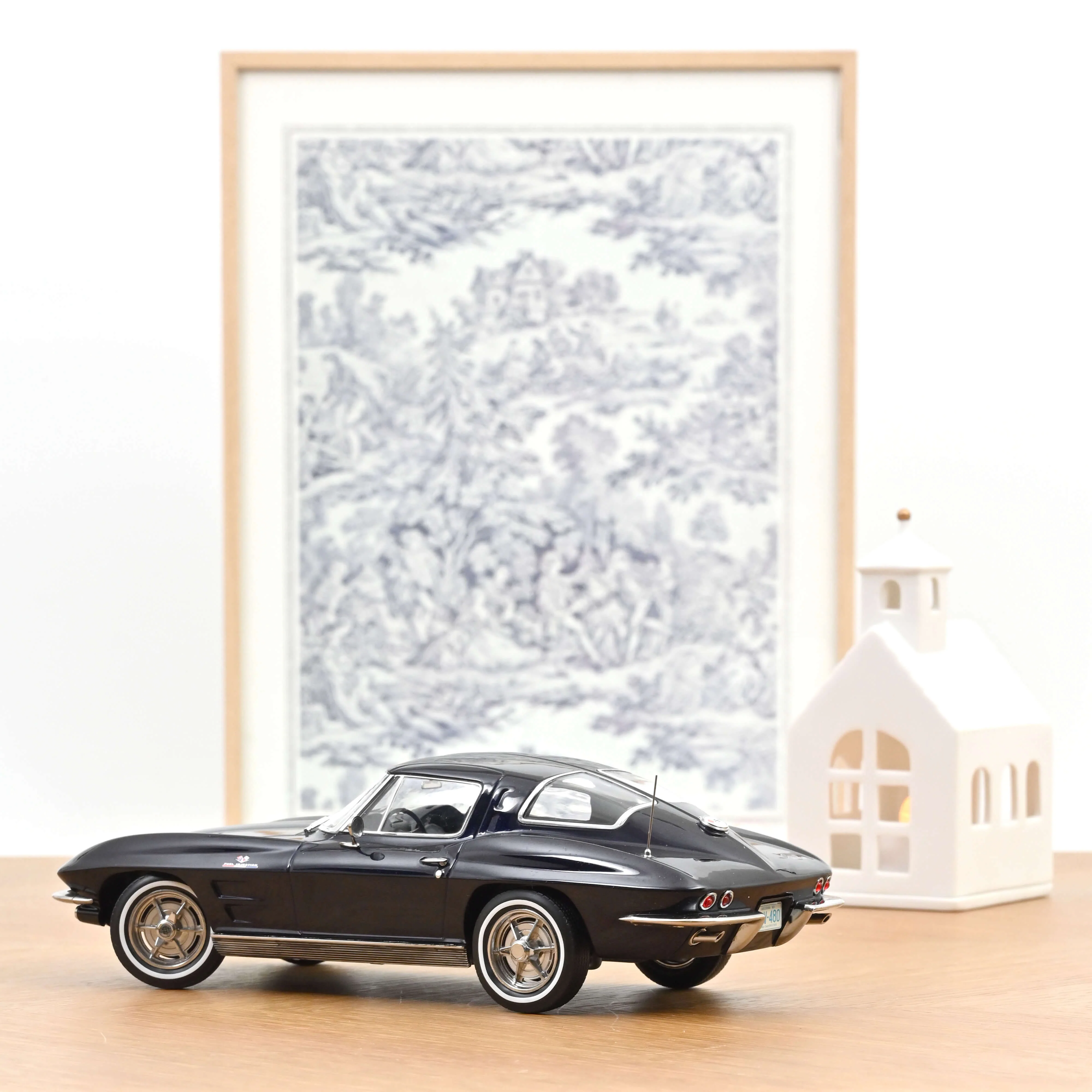 Chevrolet Corvette Sting Ray 1963 Bleu Daytona 1/18 - 200pcs