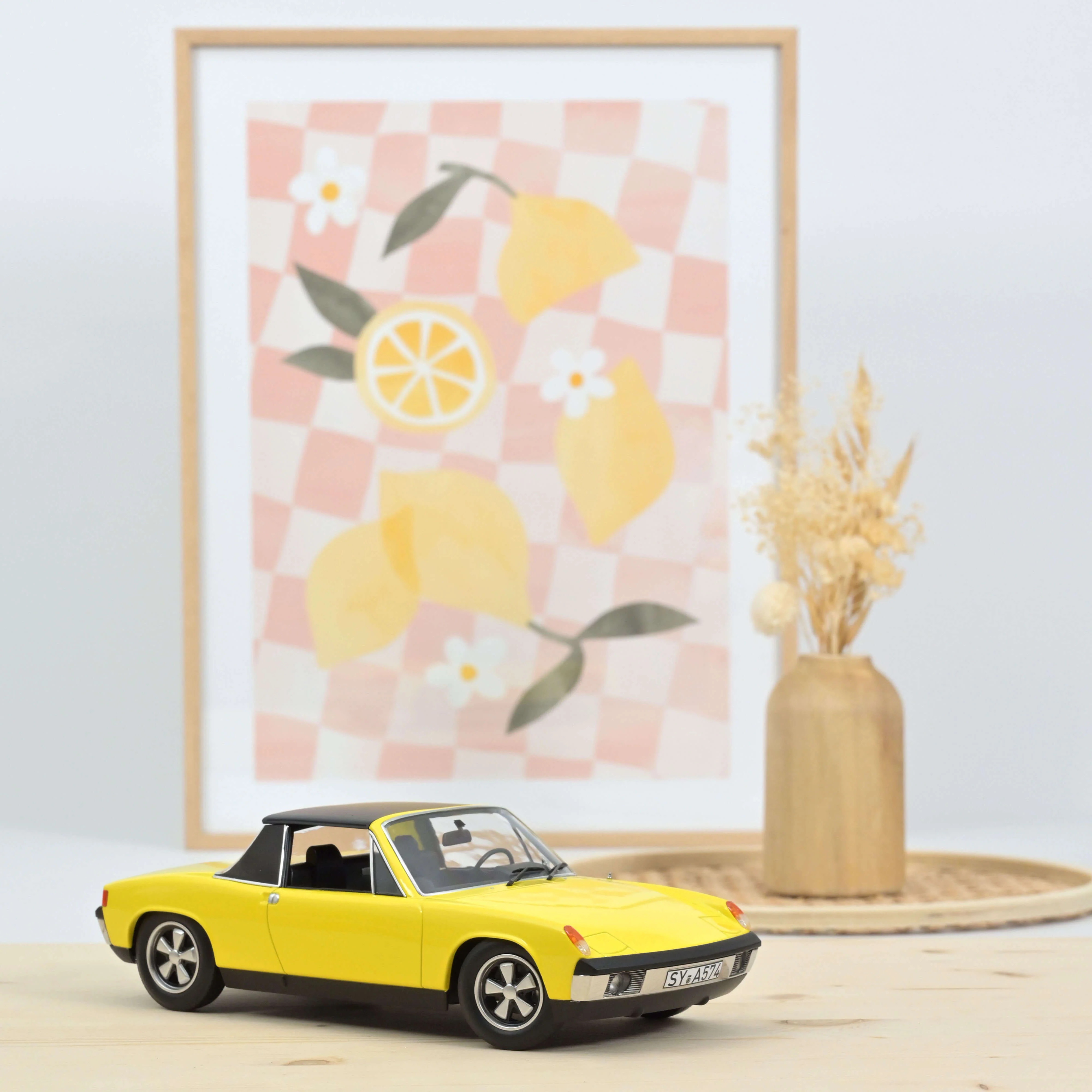 VW-Porsche 914-6 1973 Jaune 1/18