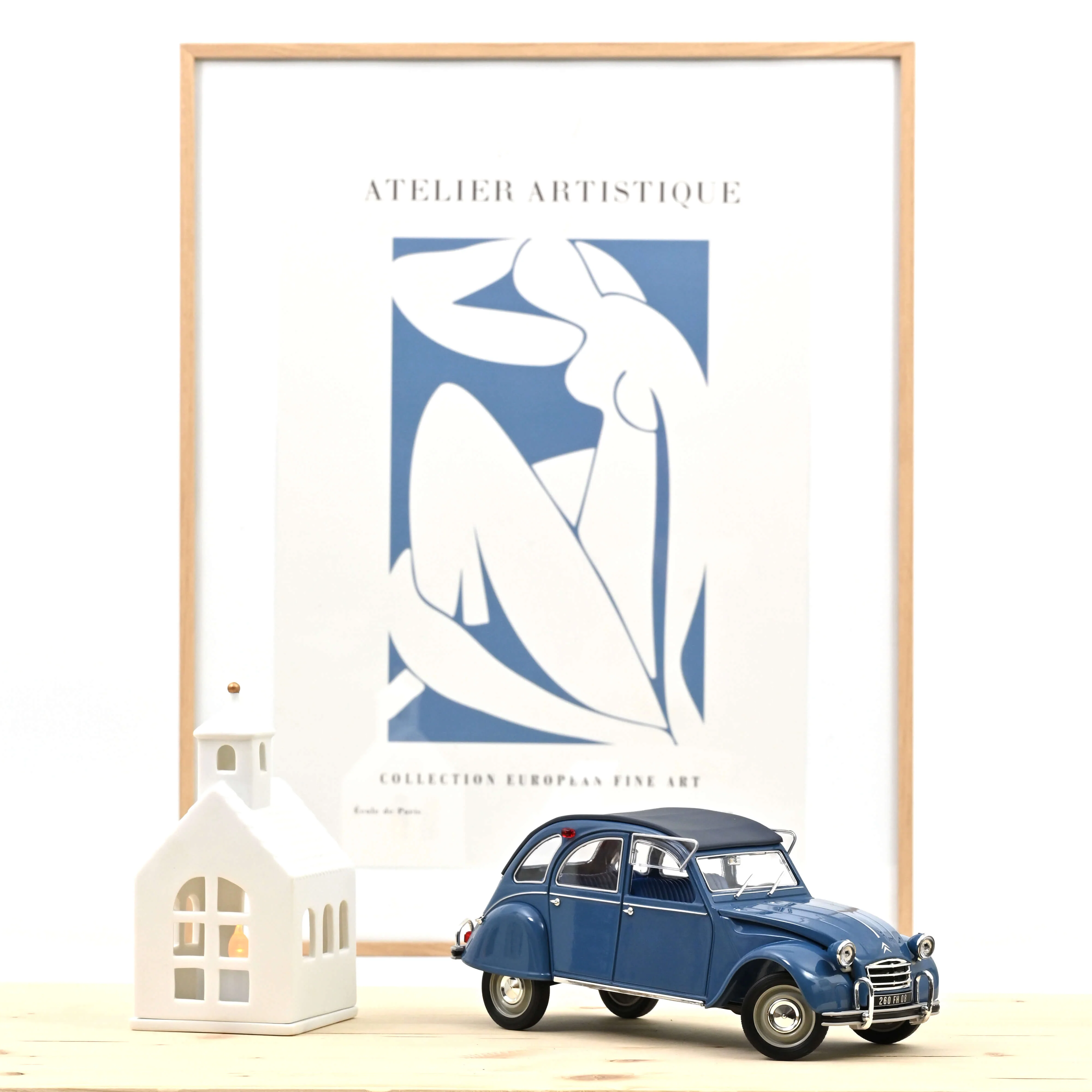 Citroën 2CV AZAM 1966 Bleu Cyclades 1/17 - 200pcs