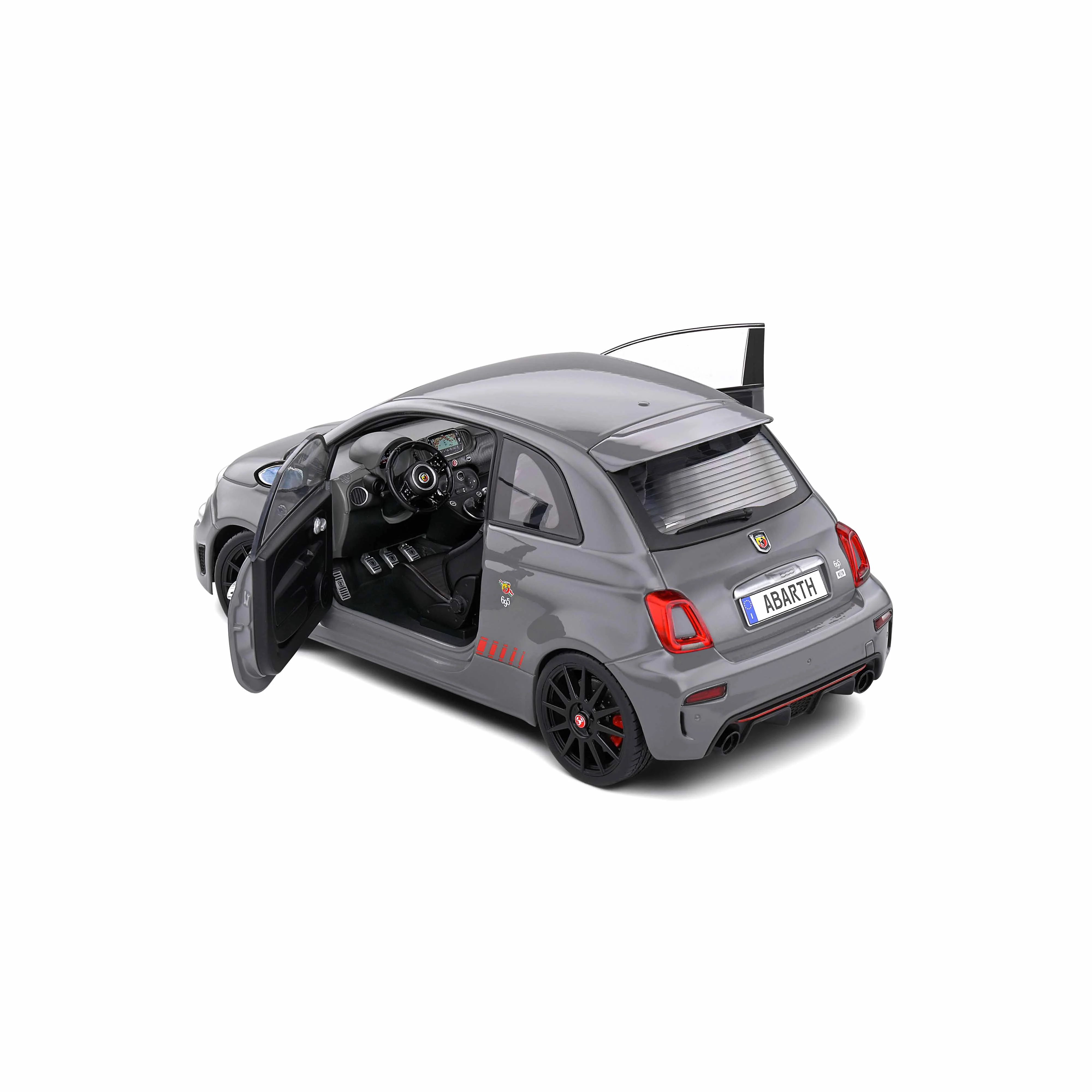 Fiat 695 Abarth XSR Edition Yamaha Record Gris 2022 1/18