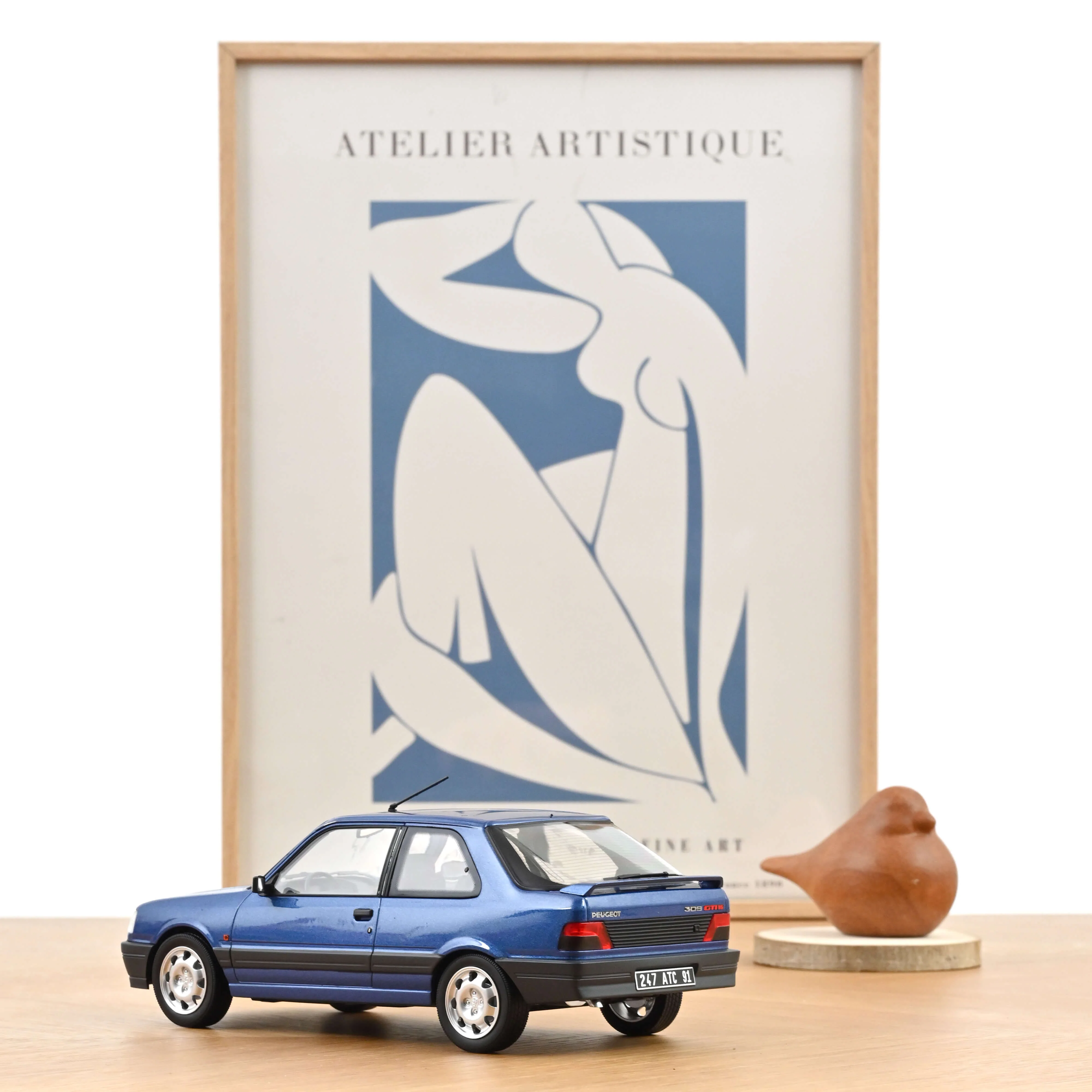 Peugeot 309 GTi 16 1991 Bleu Miami 1/18