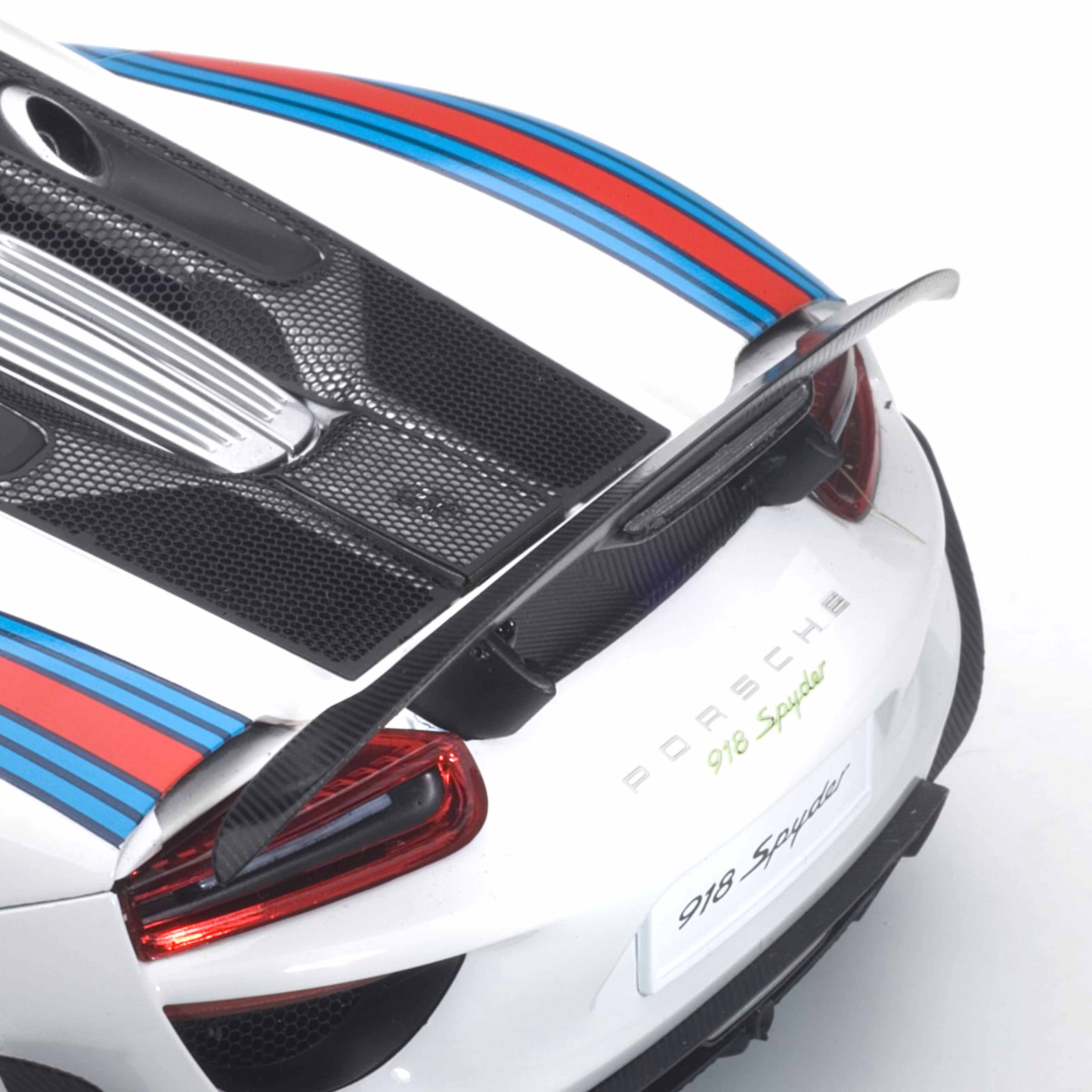 Porsche 918 Spyder 2013 Blanc avec logo Martini 1/18