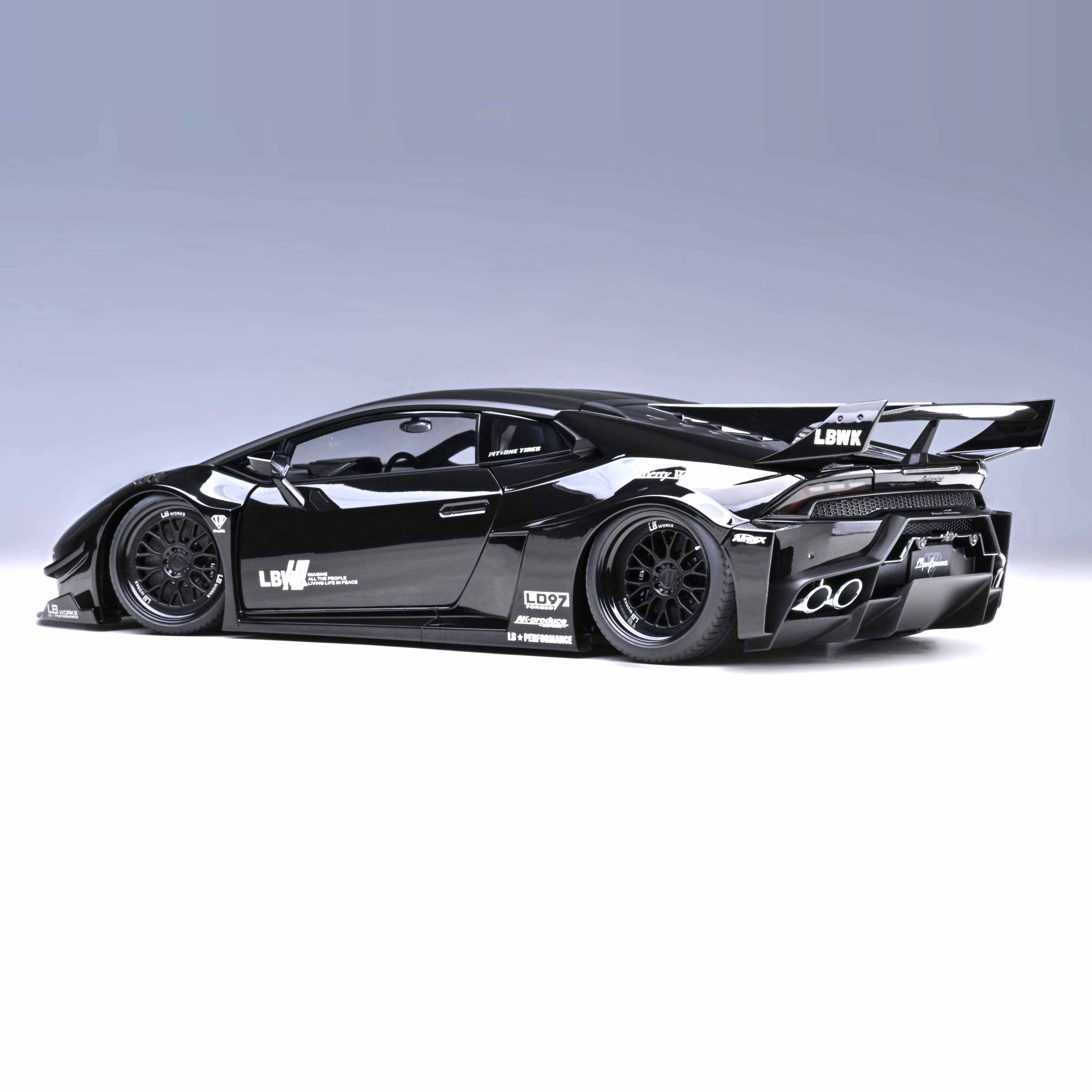 Liberty Walk LB Silhouette Lamborghini Huracan GT 2019 Noir 1/18