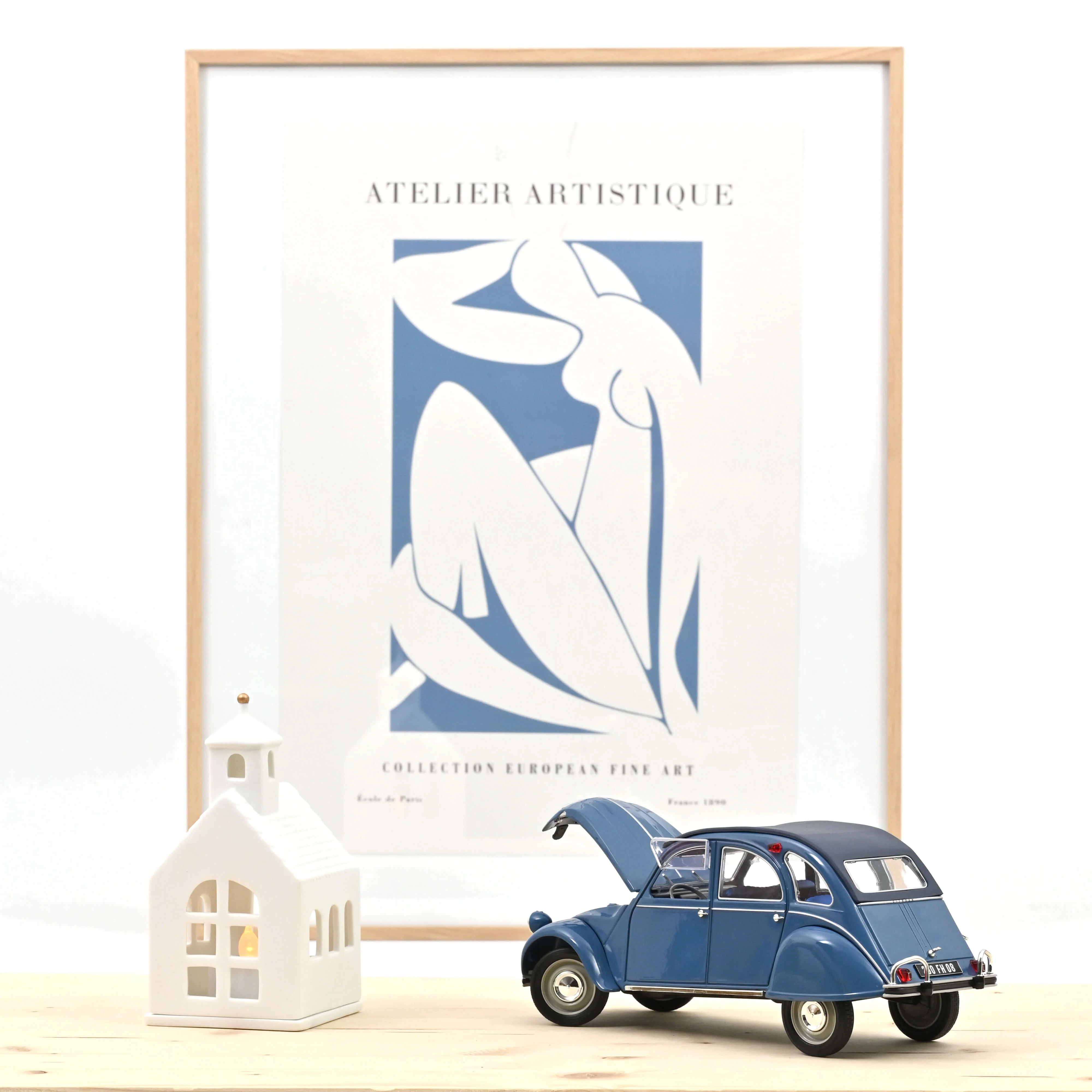 Citroën 2CV AZAM 1966 Bleu Cyclades 1/17 - 200pcs