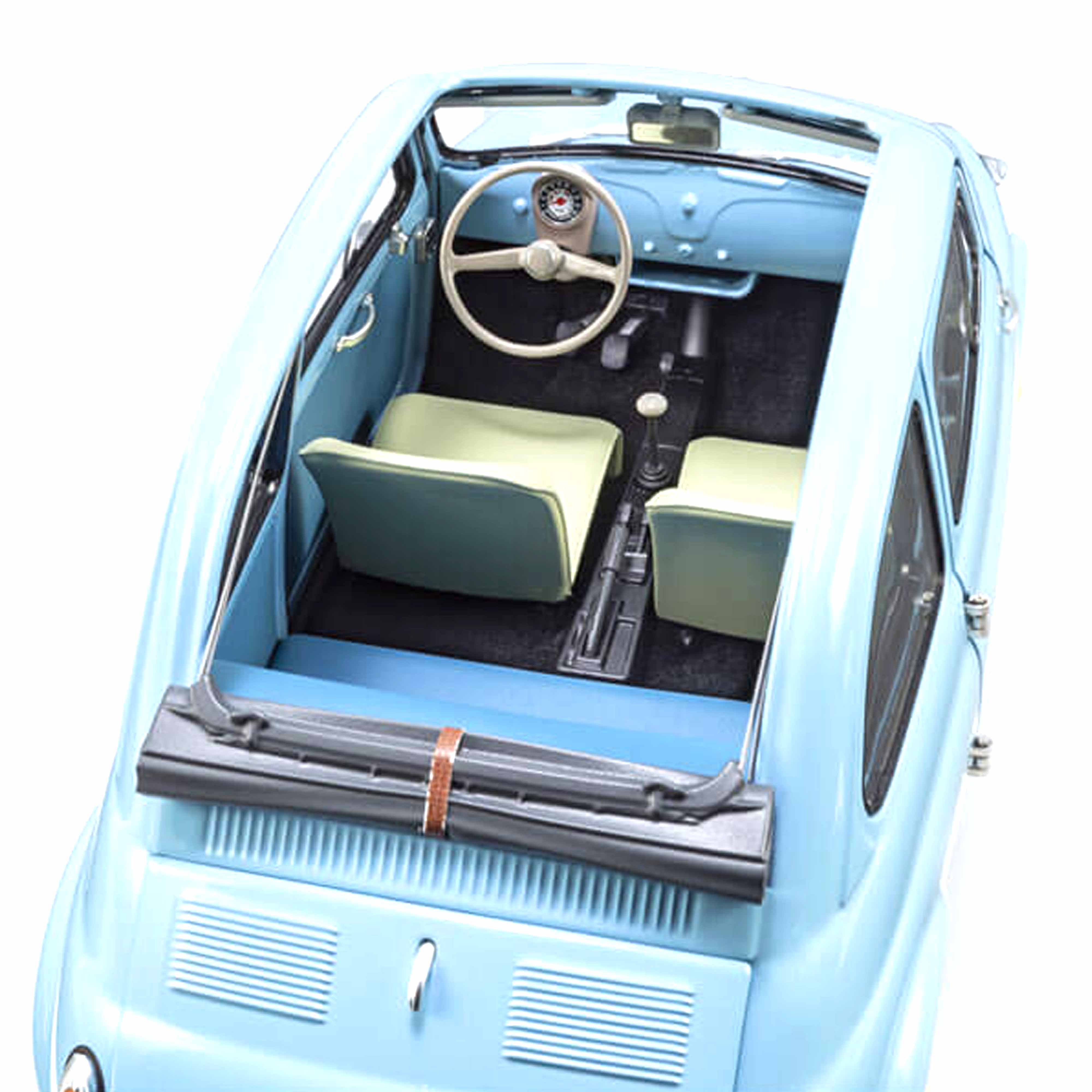 Fiat Nuova 500 Bleu céleste 1/18