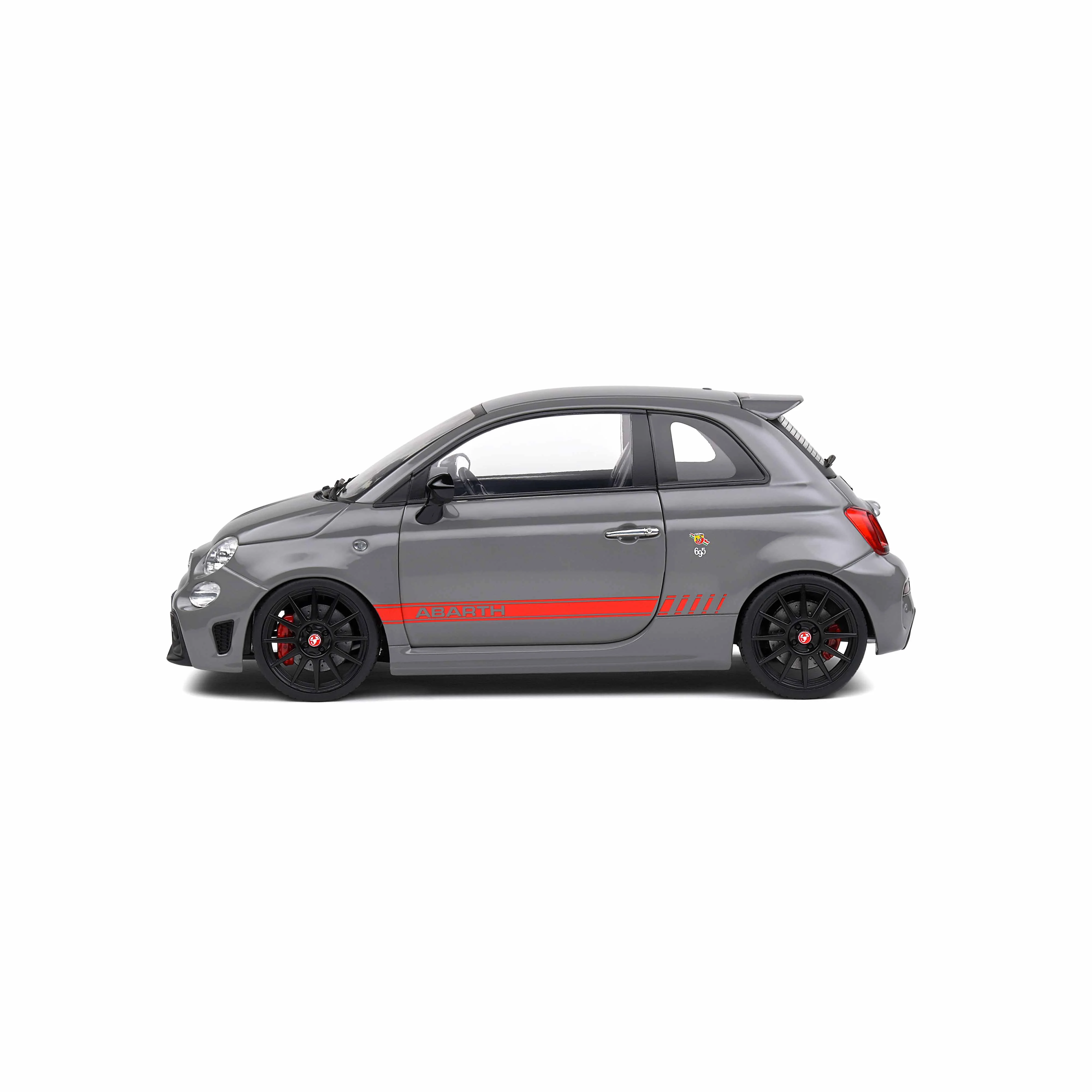 Fiat 695 Abarth XSR Edition Yamaha Record Gris 2022 1/18