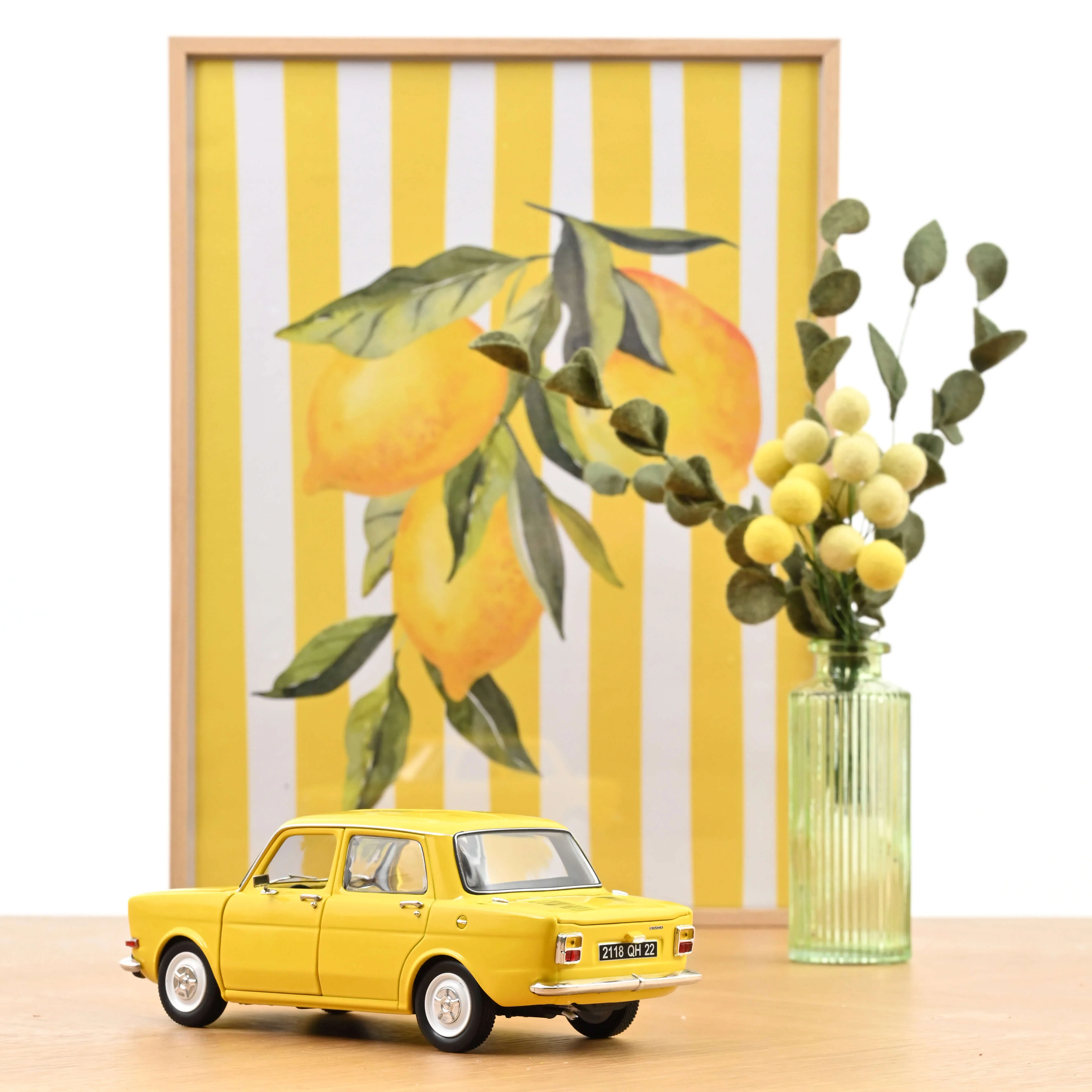 Simca 1000 LS 1974 Jaune Maya 1/18