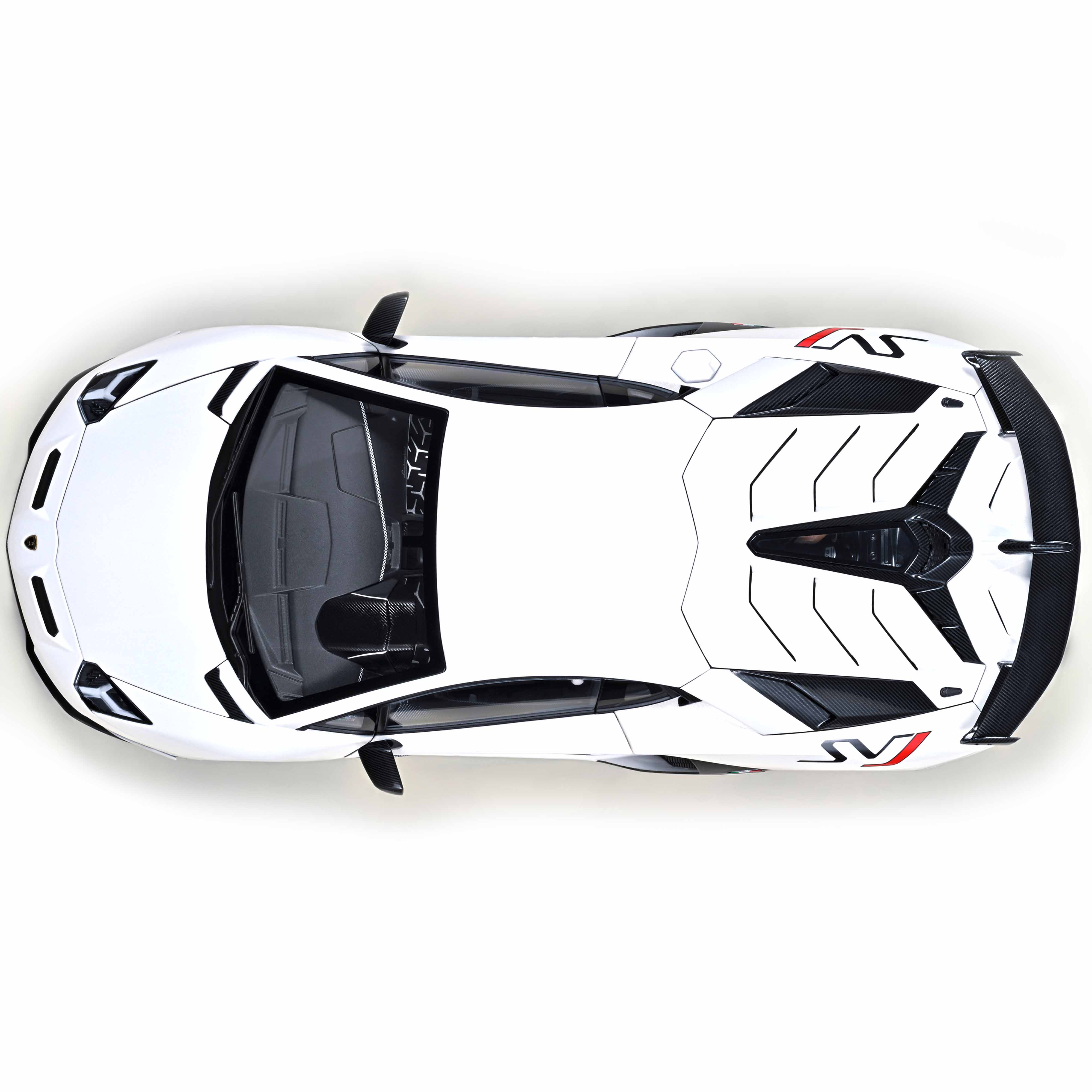 Lamborghini Aventador SVJ 2019 Asopo/Blanc Métallisé 1/18