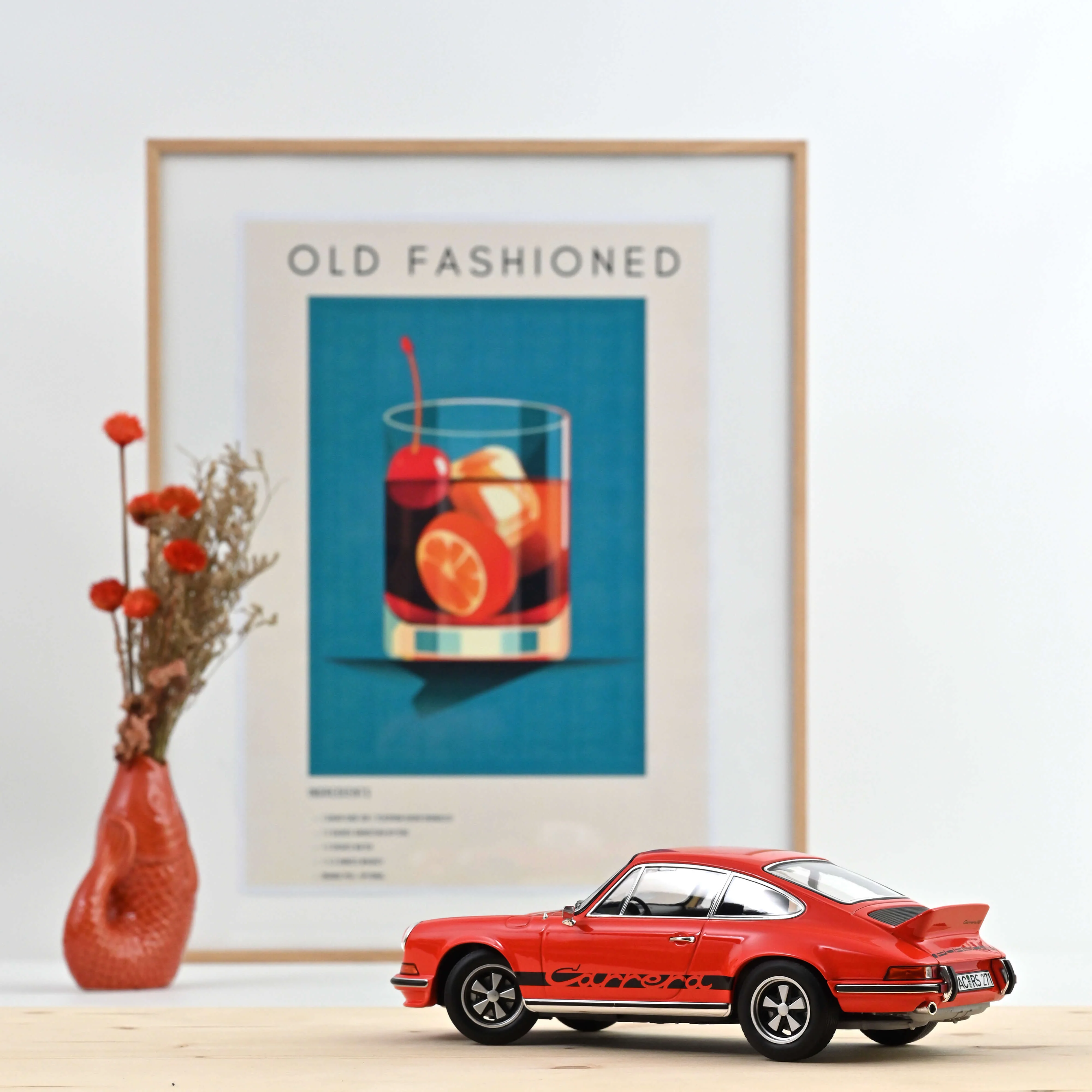 Porsche 911 RS 1973 Orange et noir 1/18 - 300pcs